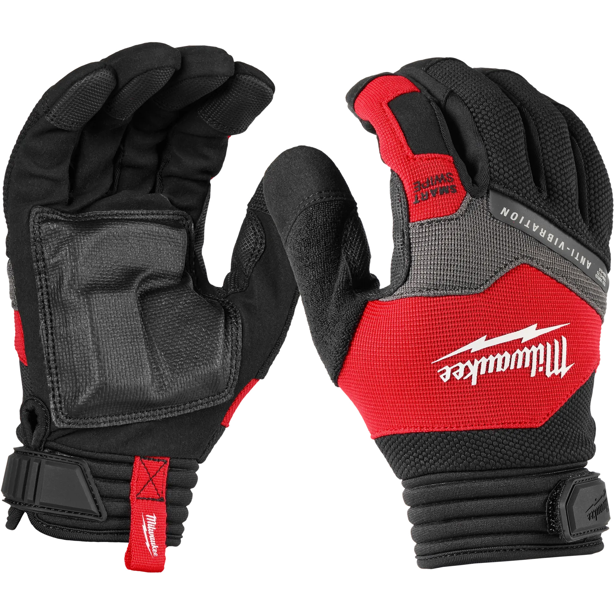 Gants de travail antivibration, Taille Moyen, Paume Synthétique