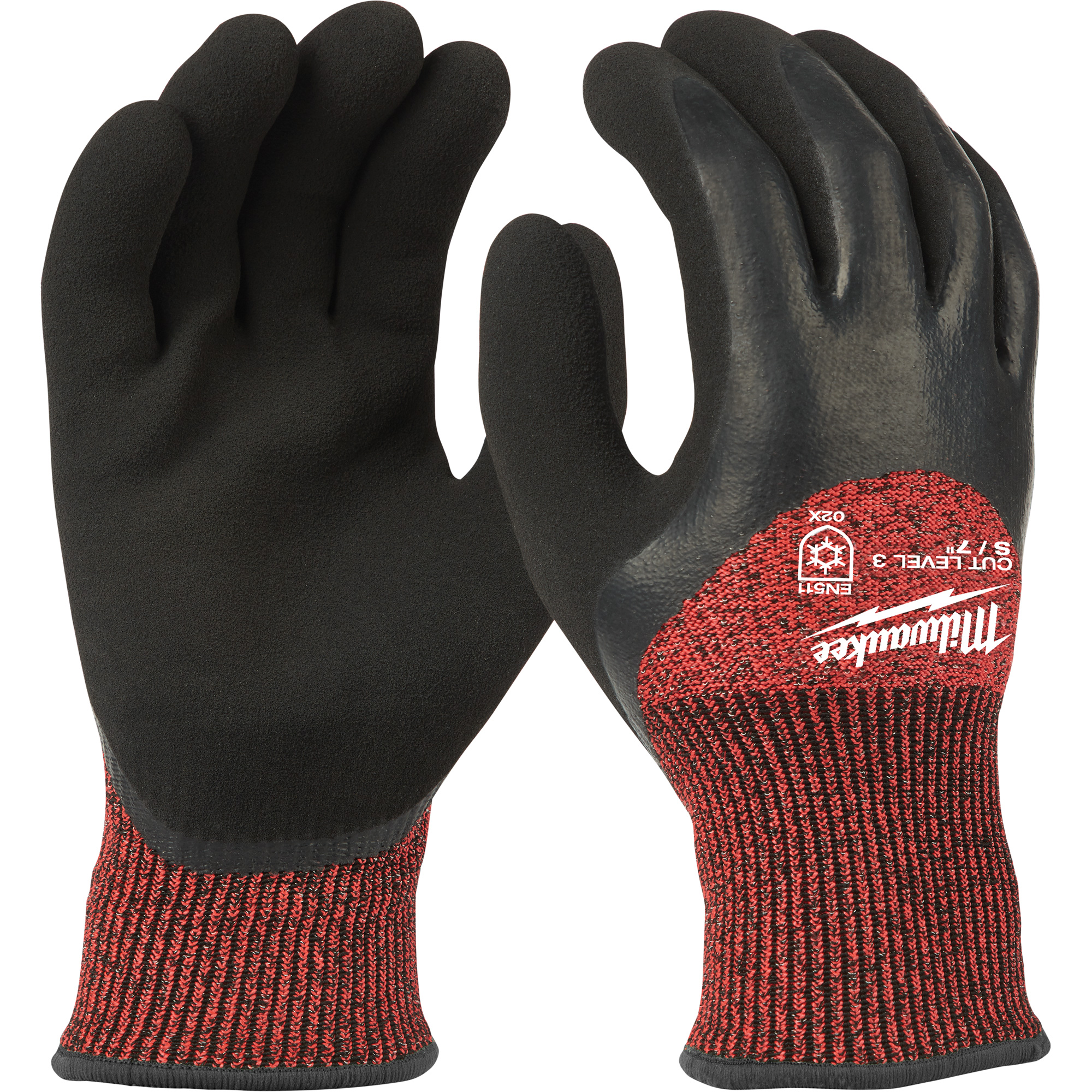 Gants d’hiver résistant aux coupures, Taille 2T-Grand, Calibre 15, Revêtement Latex de caoutchouc, ANSI/ISEA 105 niveau 3