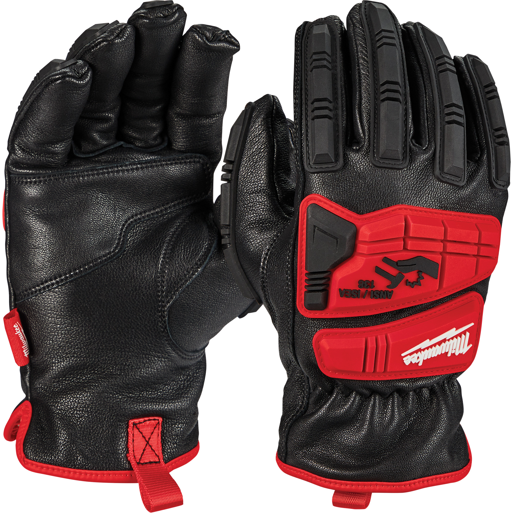 Gants en peau de chèvre Impact, Grand, Paume en Cuir fleur