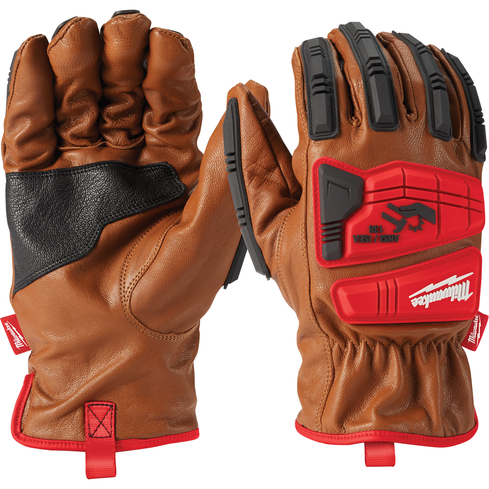 Gants en peau de chèvre Impact, Moyen, Paume en Cuir fleur