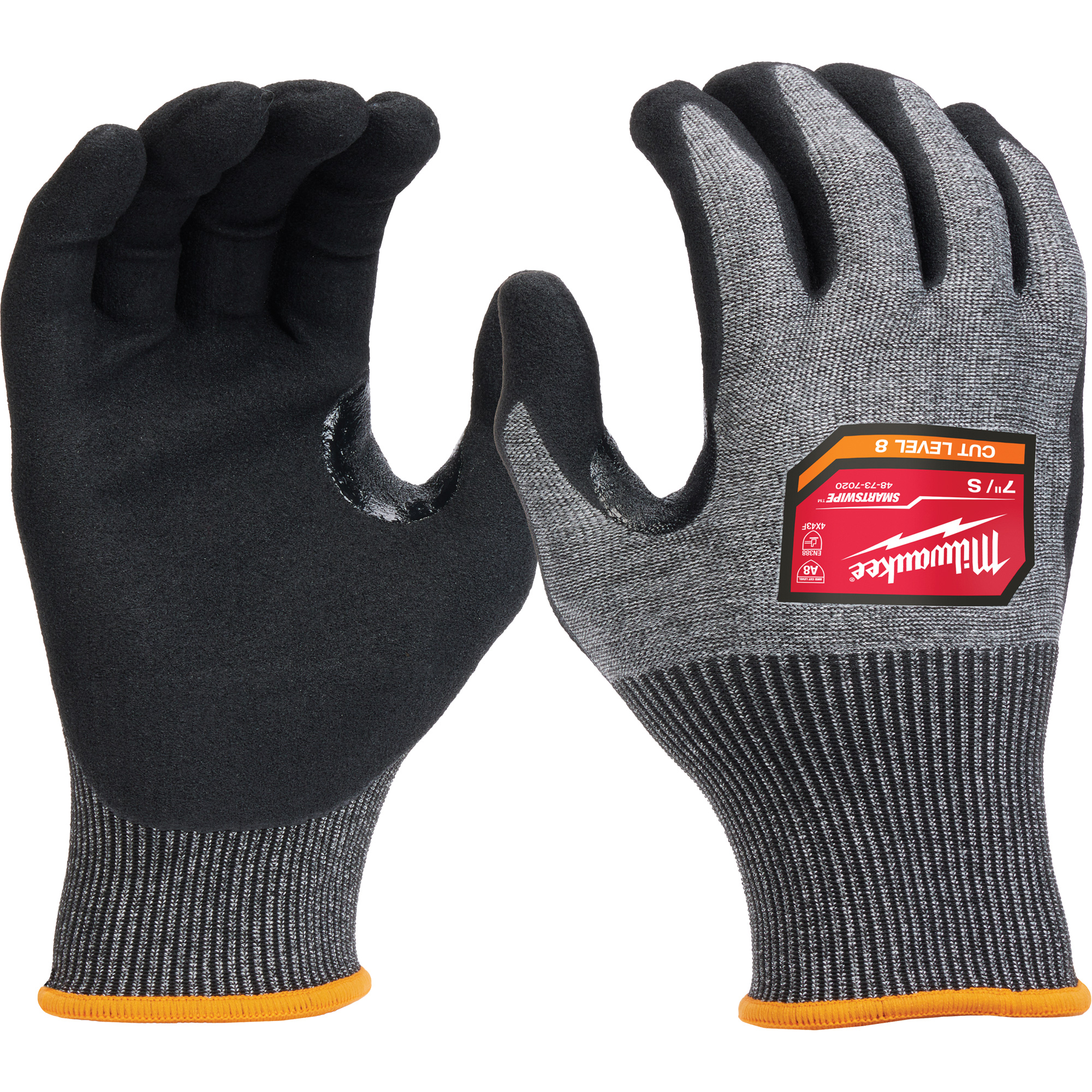 Gants enduits par trempage à dextérité élevée, Taille 2T-Grand, Calibre 18, Revêtement Nitrile, Enveloppe en Nylon/Polyéthylène/Tungstène, ASTM ANSI niveau A8/EN 388 niveau F