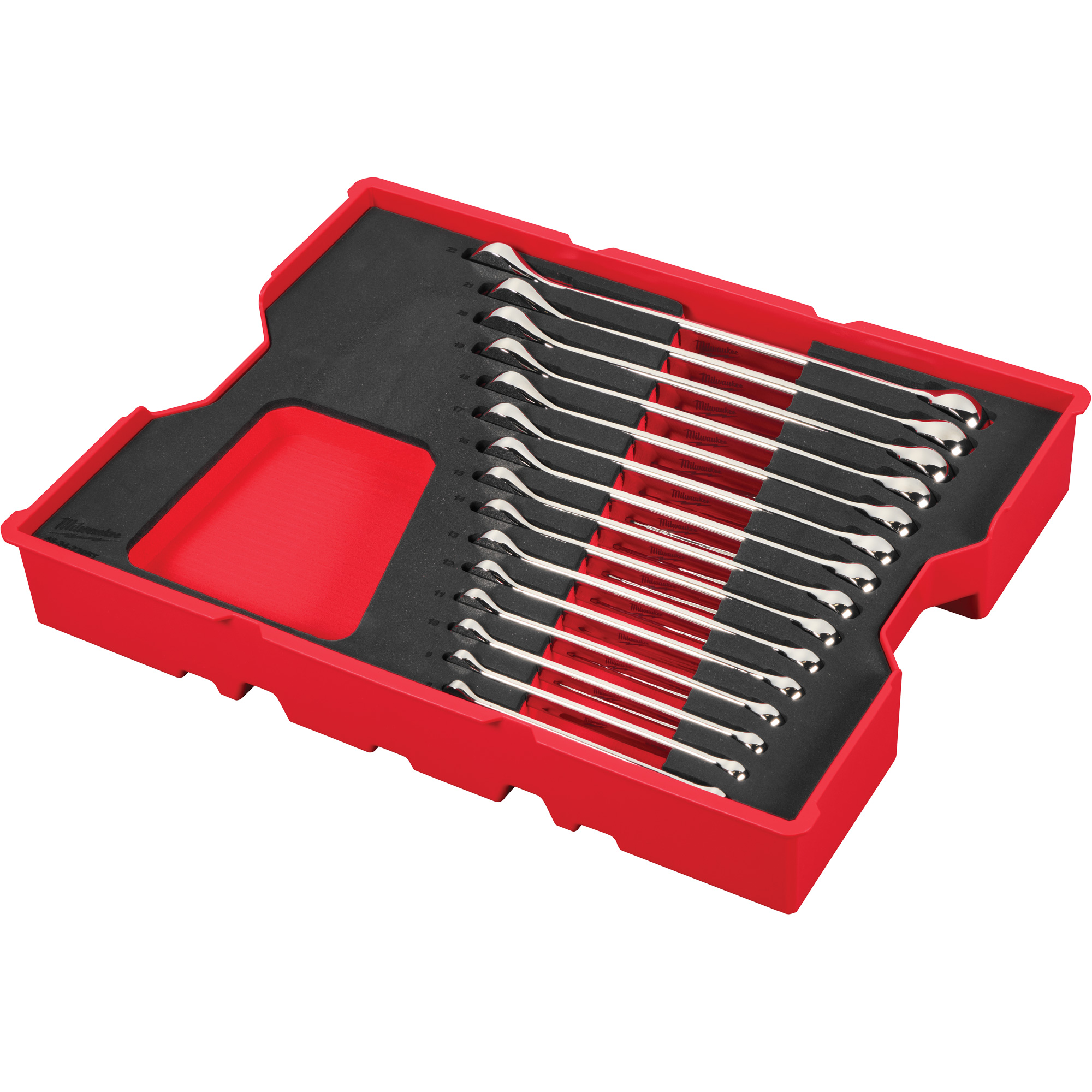 Jeu de clés avec plateau pour tiroirs PACKOUTMC, Combinaison, 15 morceaux, Métrique