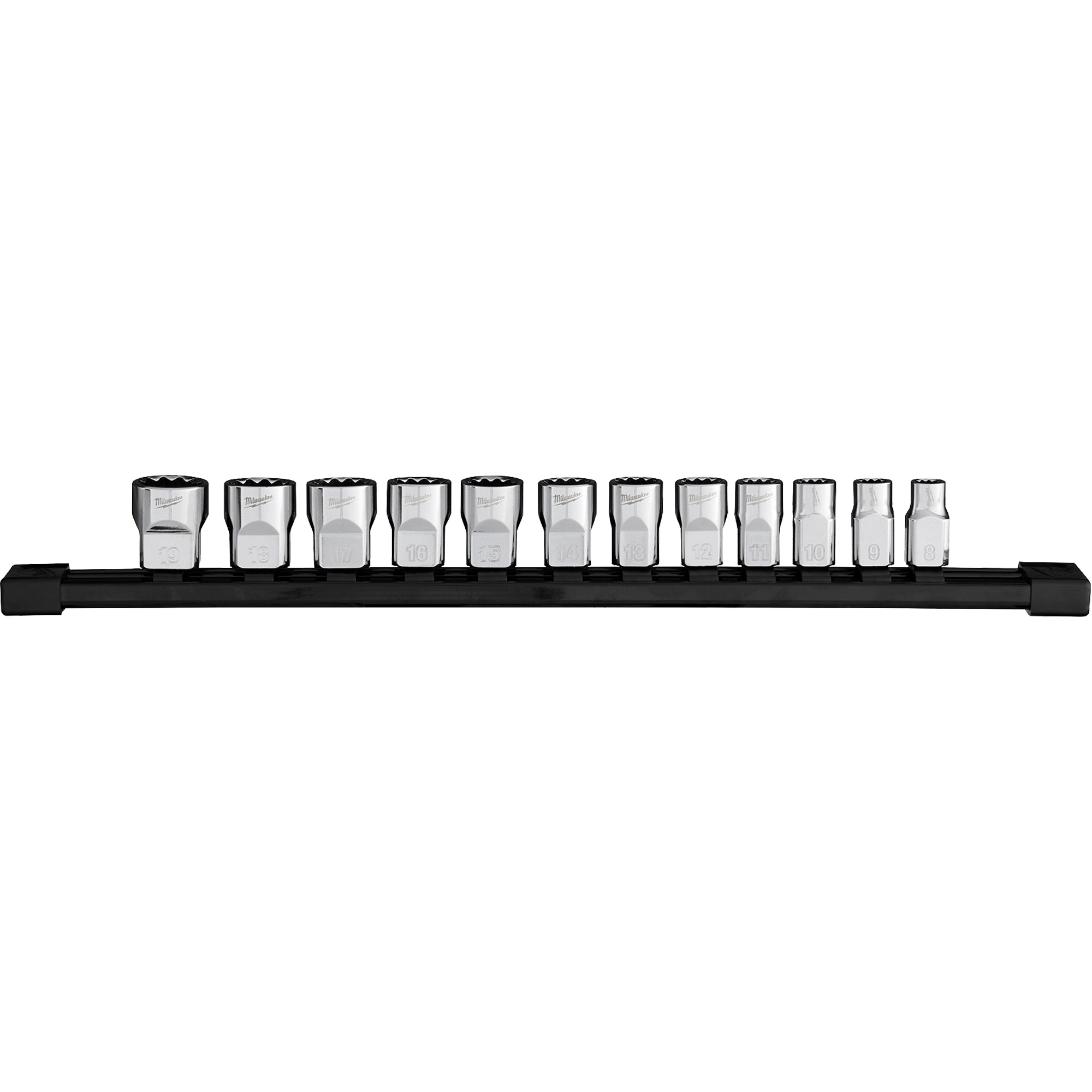 Jeu de douilles métriques à 12 pans, 12 Mcx, Prise de 3/8"