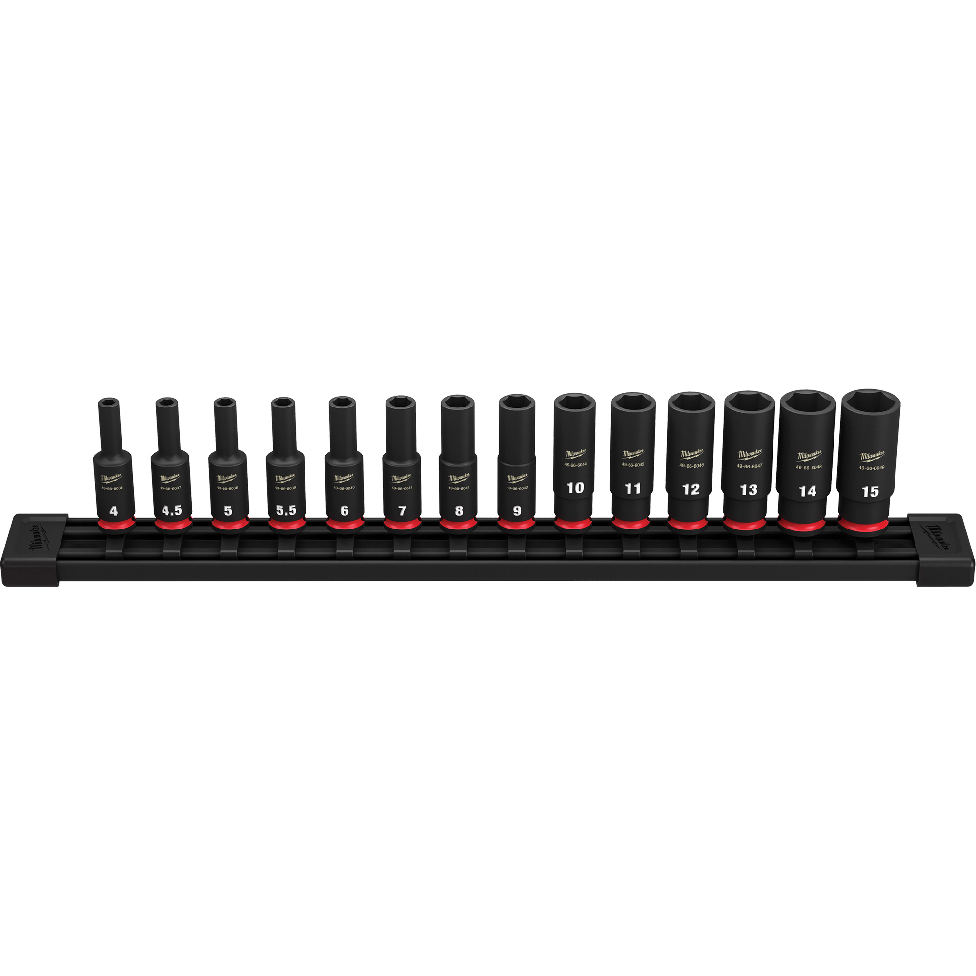 Jeu de douilles métriques à 6 pans ShockwaveMC Impact DutyMC, 14 Mcx, Chocs, Prise de 1/4", Profond