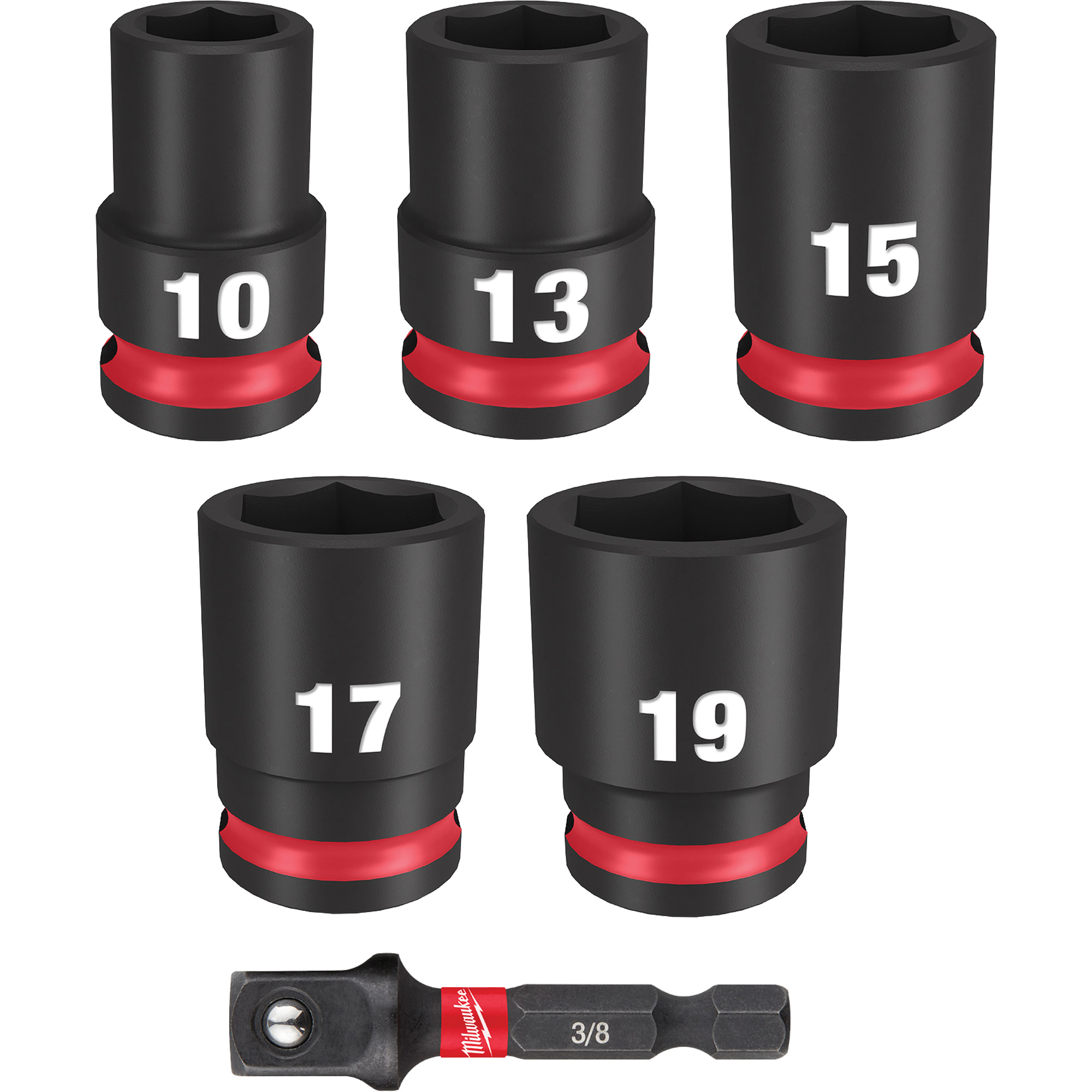Jeu de douilles métriques à 6 pans Shockwave Impact DutyMC, 6 Mcx, Chocs, Prise de 3/8"