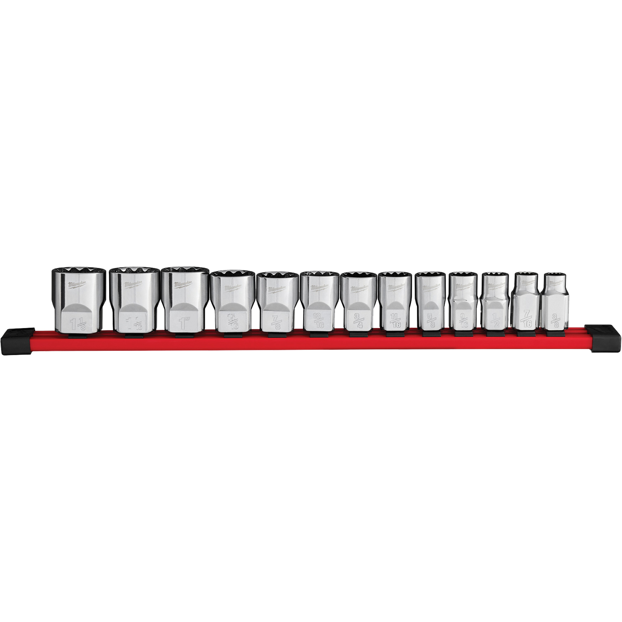 Jeu de douilles SAE à 12 pans, 13 Mcx, Prise de 1/2"