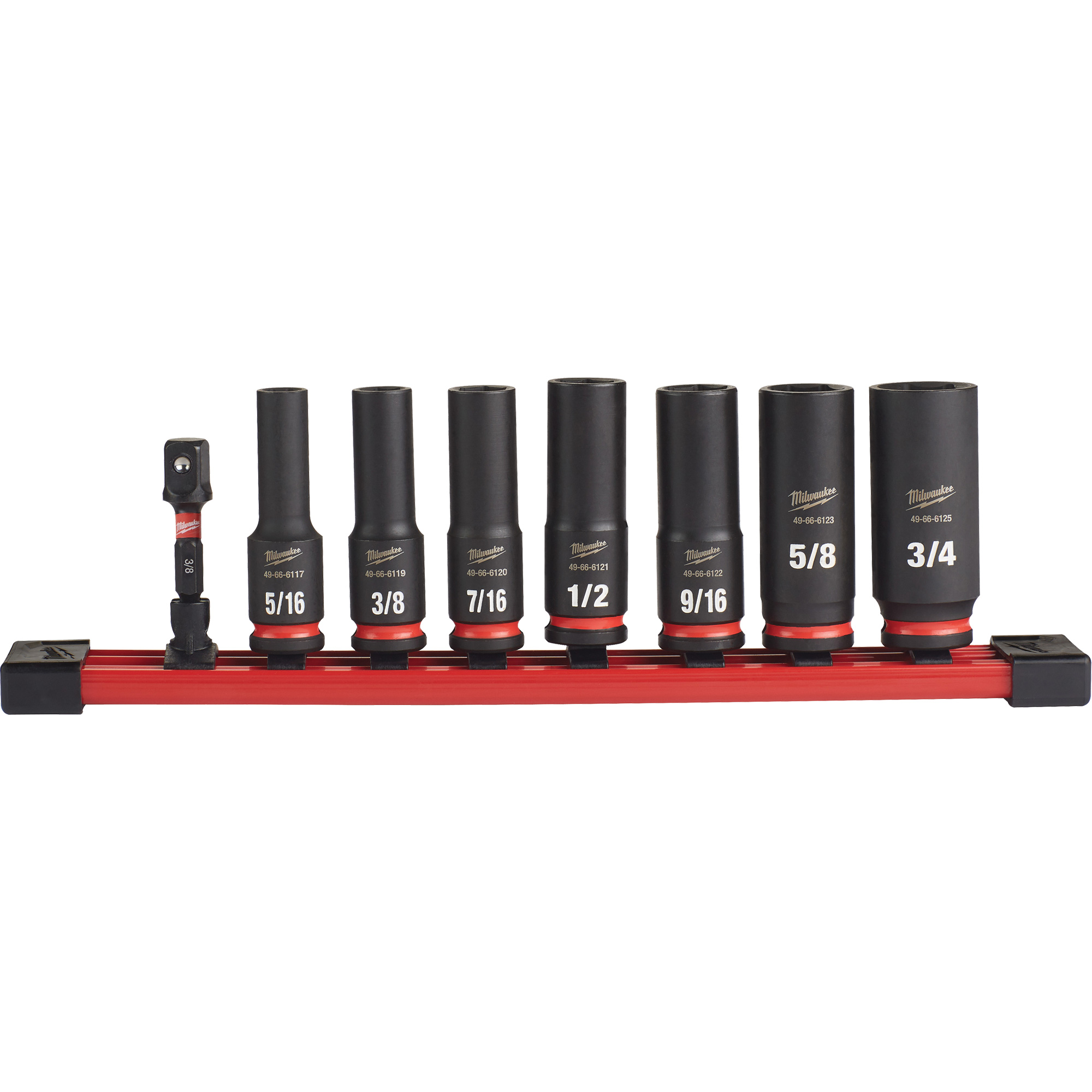 Jeu de douilles SAE à 6 pans ShockwaveMC Impact DutyMC, 9 Mcx, Chocs, Prise de 3/8", Profond