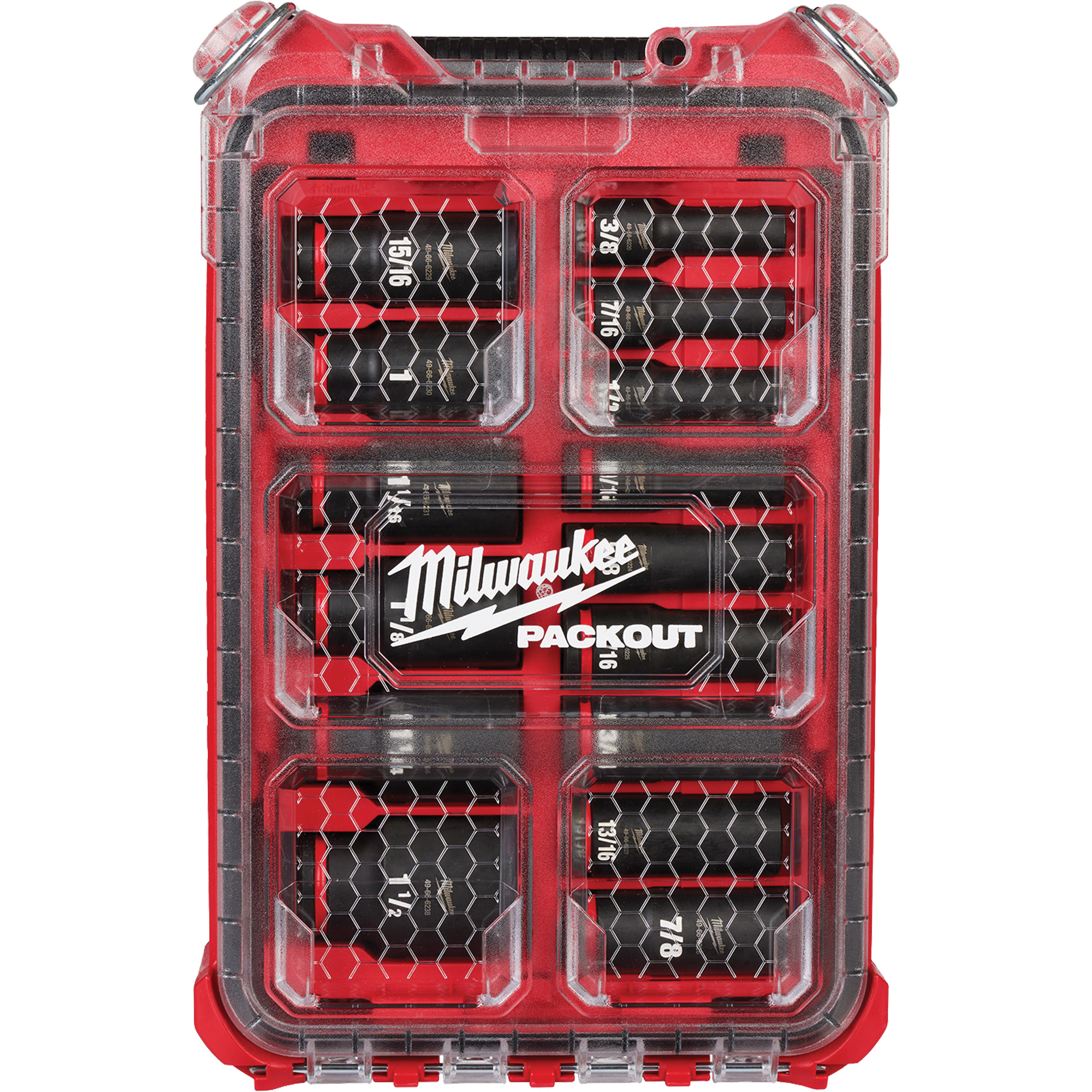 Jeu de douilles SAE Shockwave Impact DutyMC PackoutMC, 15 Mcx, Chocs, Prise de 1/2", Profond