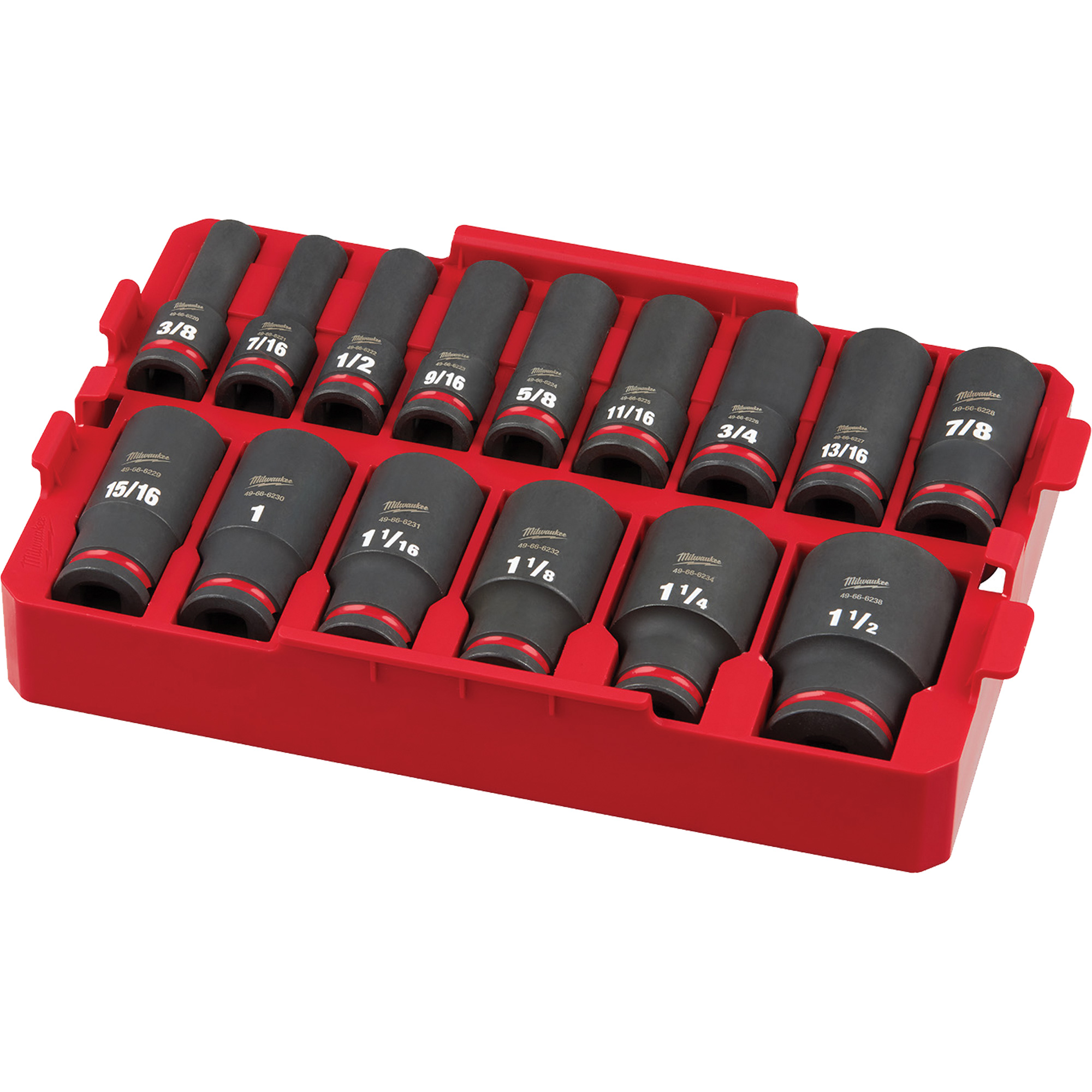 Jeu de douilles SAE Shockwave Impact DutyMC PackoutMC, 15 Mcx, Chocs, Prise de 1/2", Profond