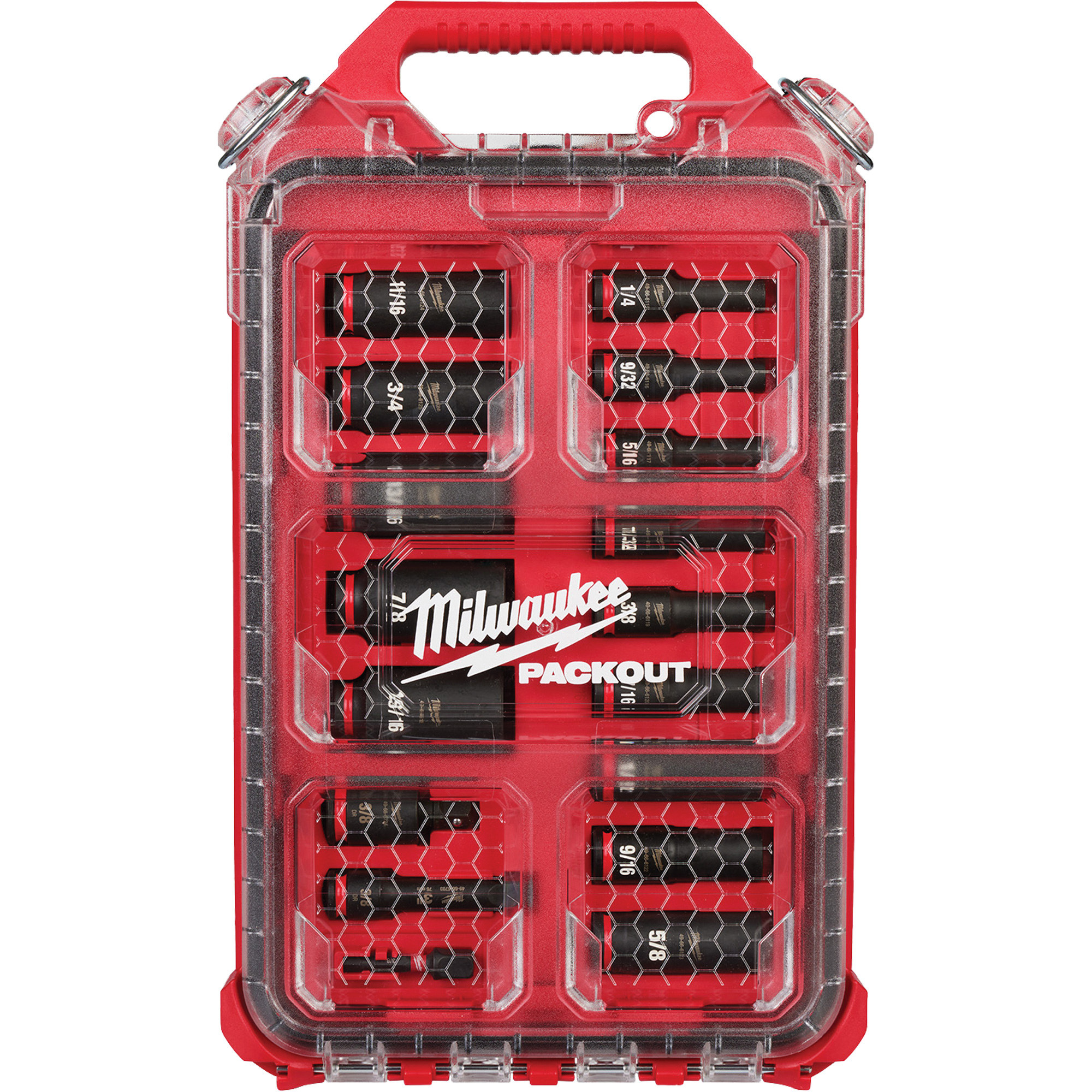 Jeu de douilles SAE Shockwave Impact DutyMC PackoutMC, 17 Mcx, Chocs, Prise de 3/8", Profond
