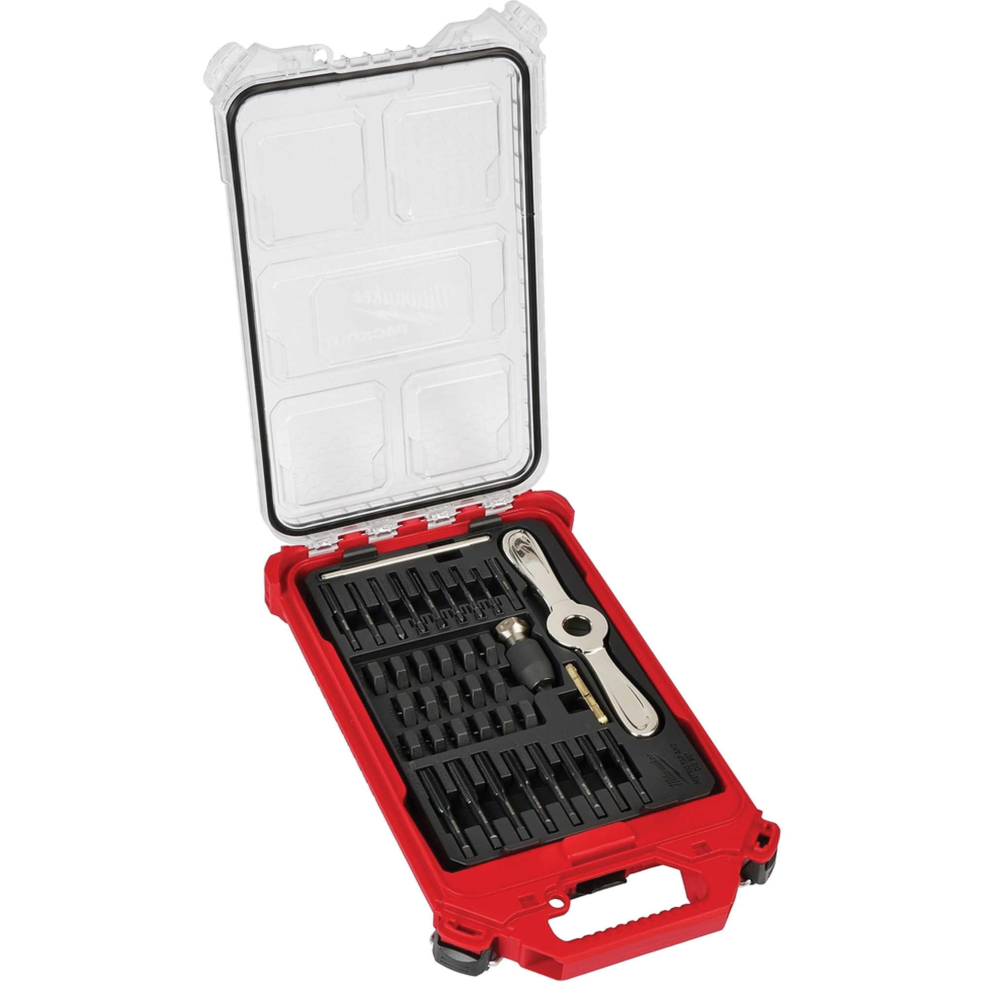 Jeu de tarauds & filières métriques PackOutMC avec poignée 2-en-1 Hex-LokMC, 38 Morcea