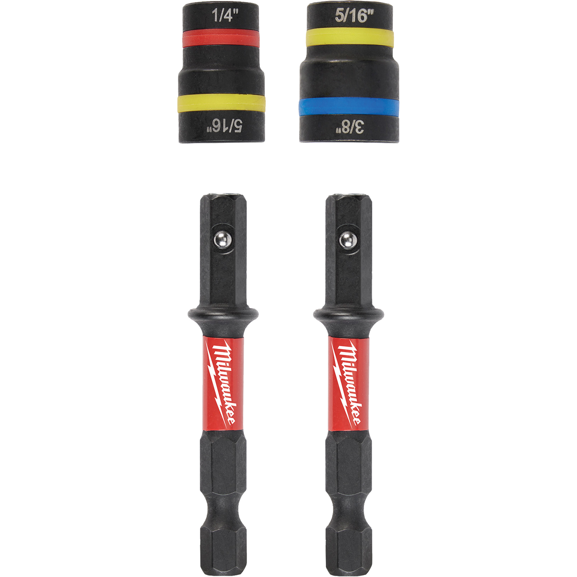 Jeu de tourne-écrous 2-en-1 Shockwave Impact DutyMC Quik-ClearMC, 5/16"/1/4"/3/8" prise, 2-1/2" lo, Magnétique