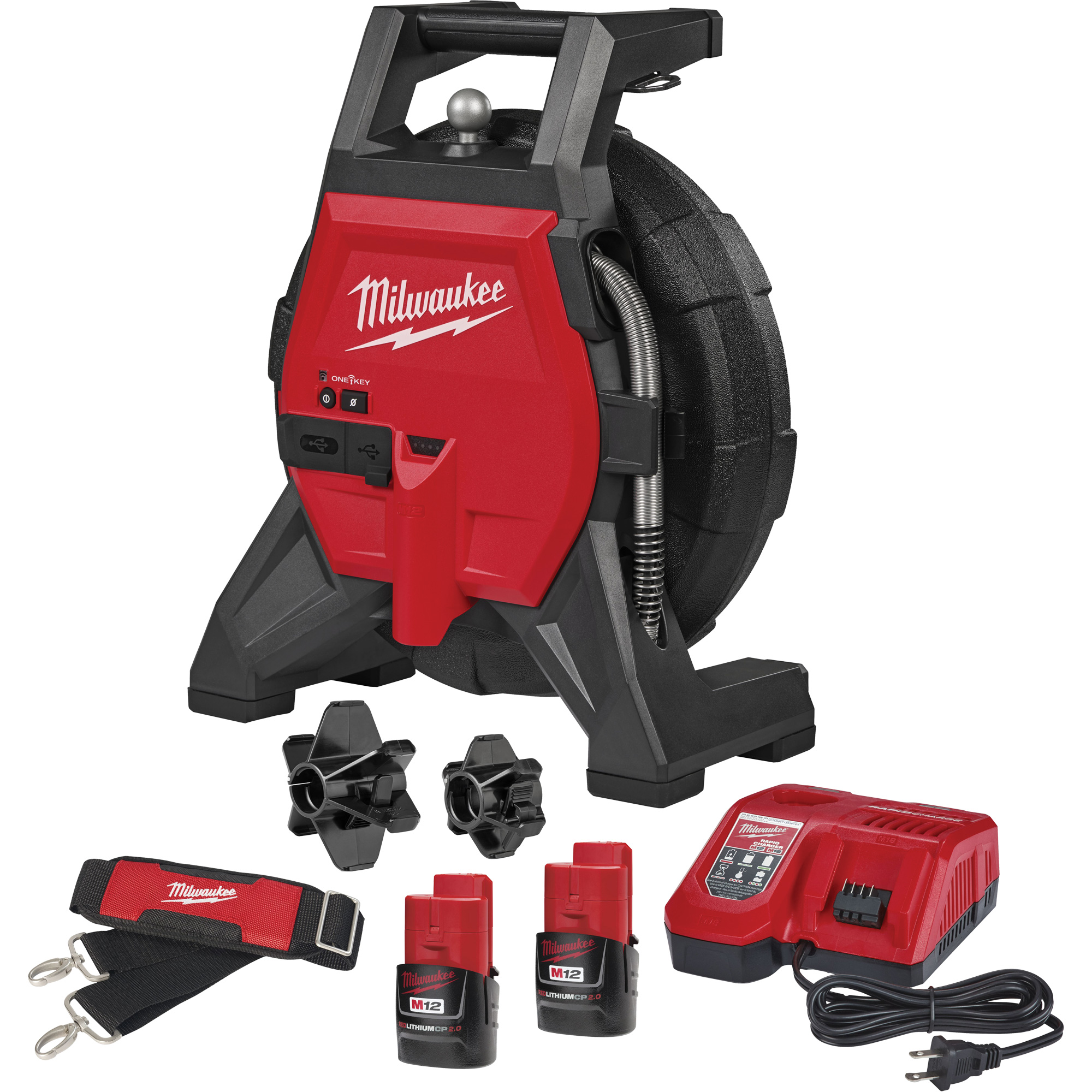 Kit de caméra d’inspection compacte M12MC High Flex de 85', Tête de caméra 20 mm (0,78")