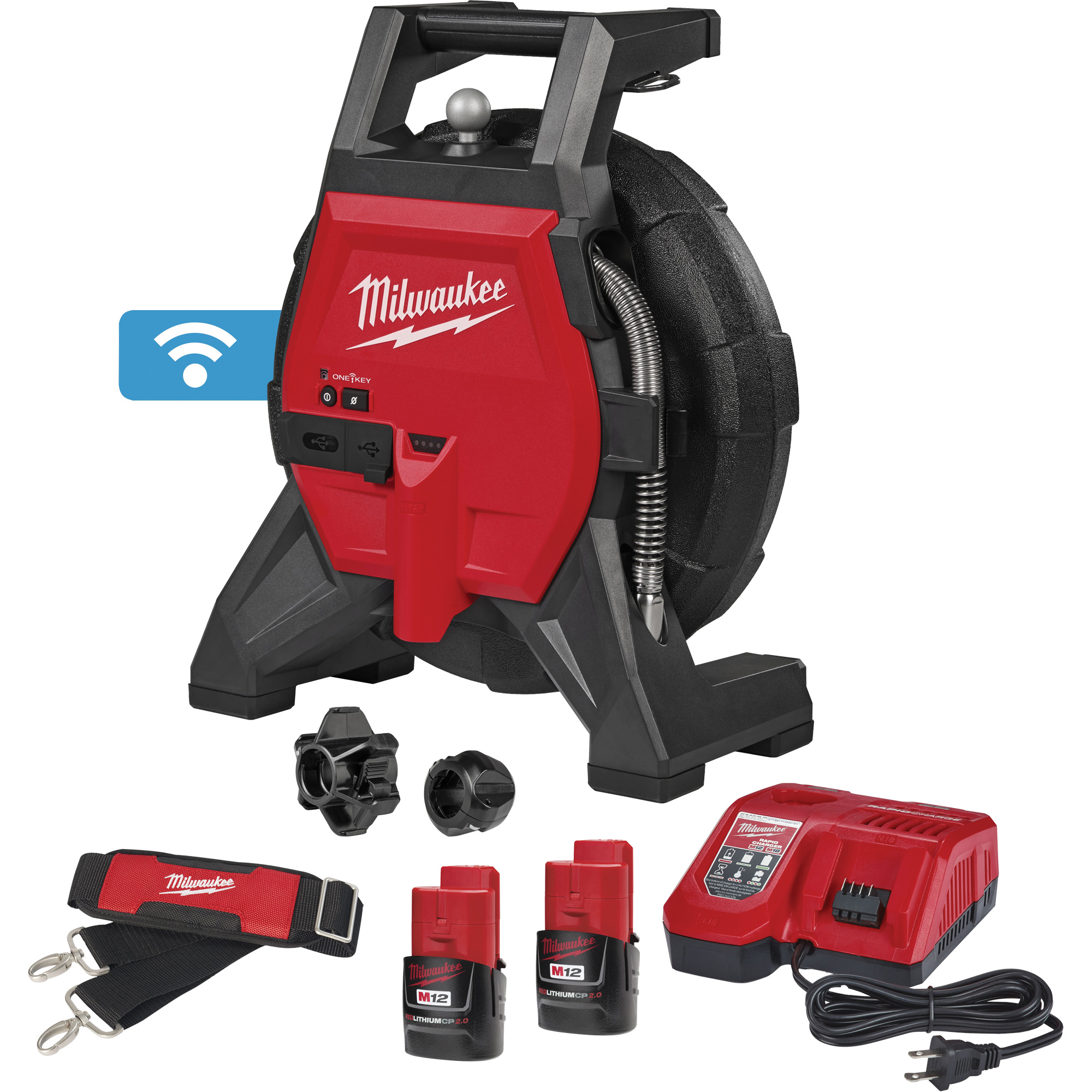 Kit de caméra d’inspection compacte M12MC Ultra Flex de 65', Tête de caméra 16 mm (0,62")