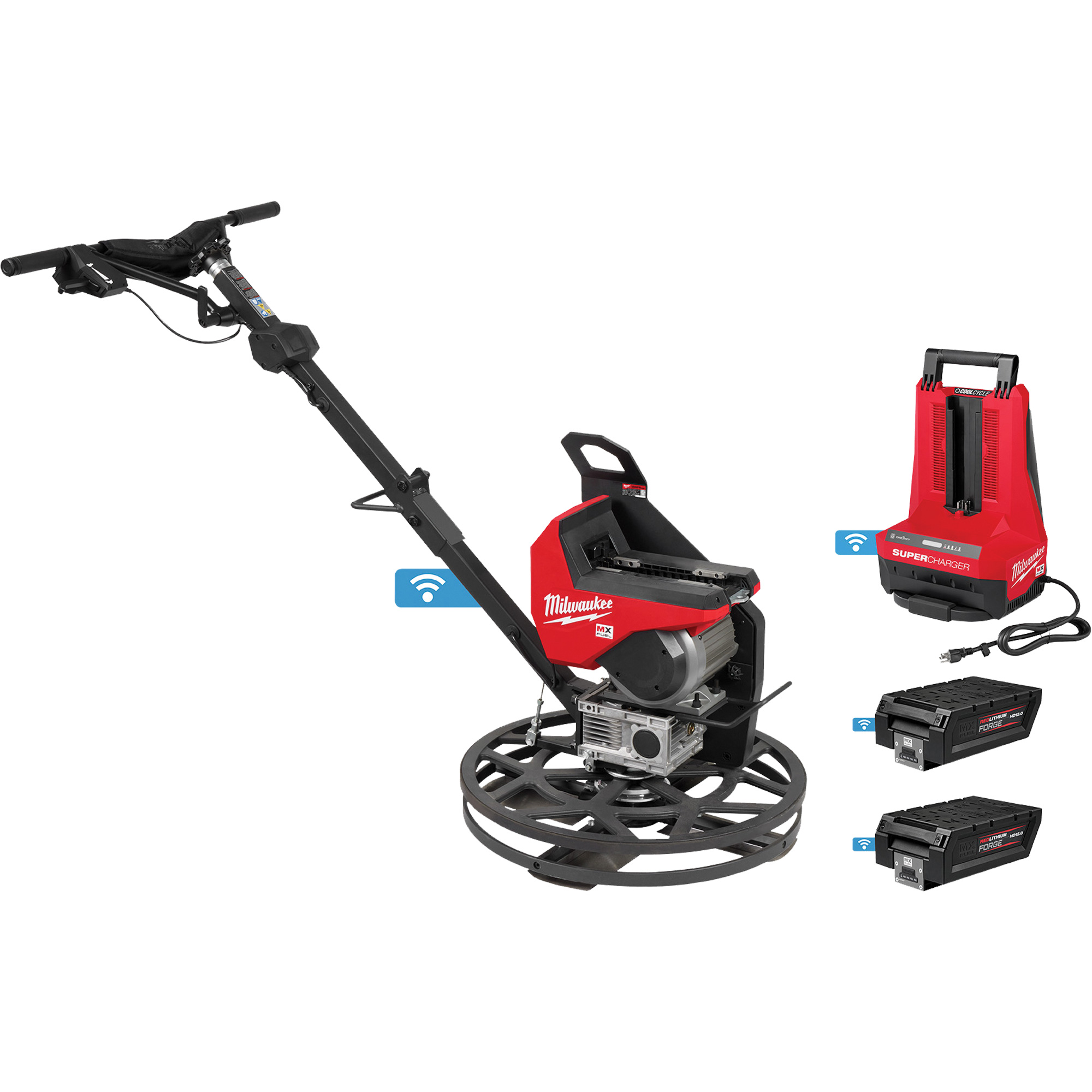 Kit de truelle à bordures à conducteur marchant 24" MX FuelMC