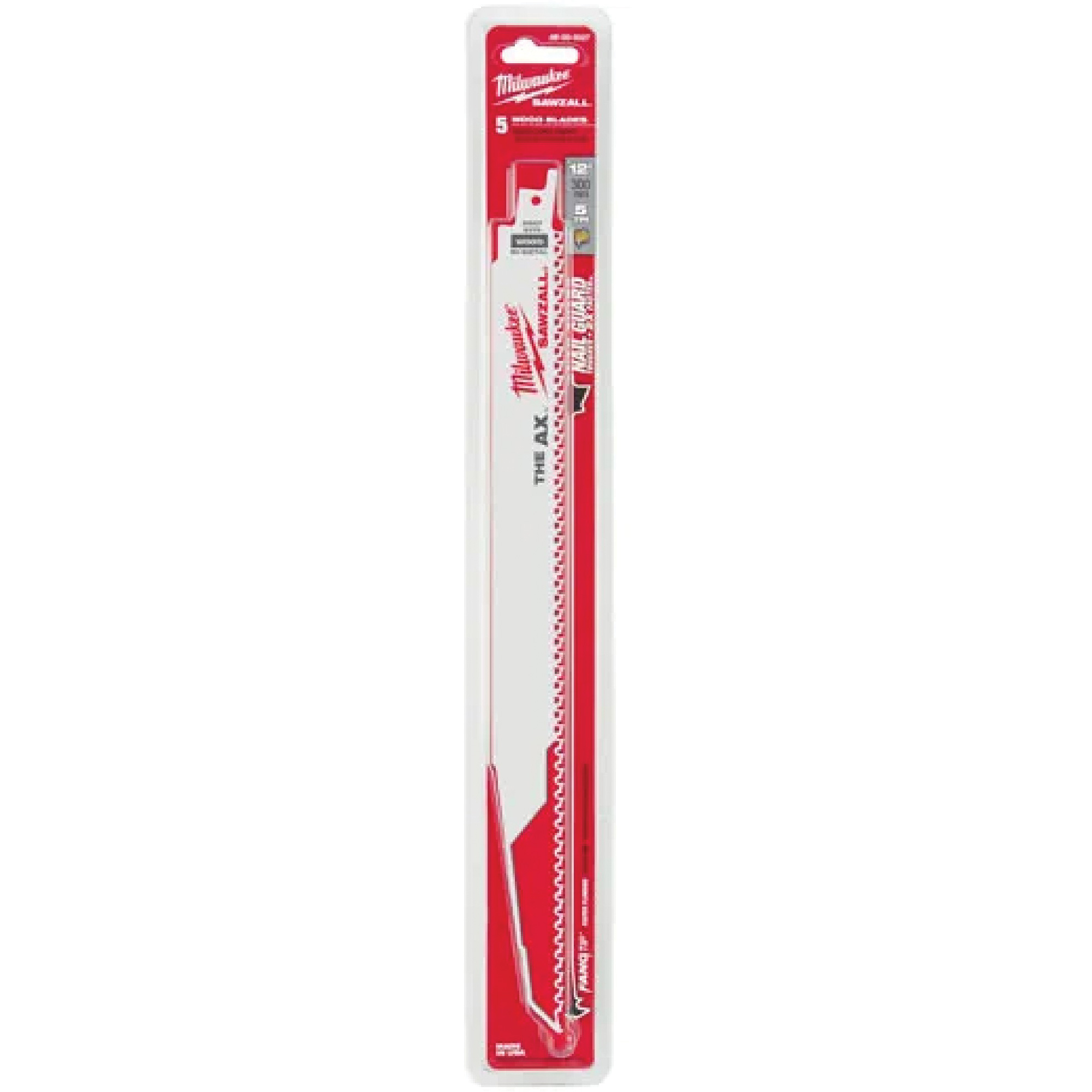 Lame AxMC SawzallMD, Bimétal, 5 Dents par pouce, 6" lo x 1" la