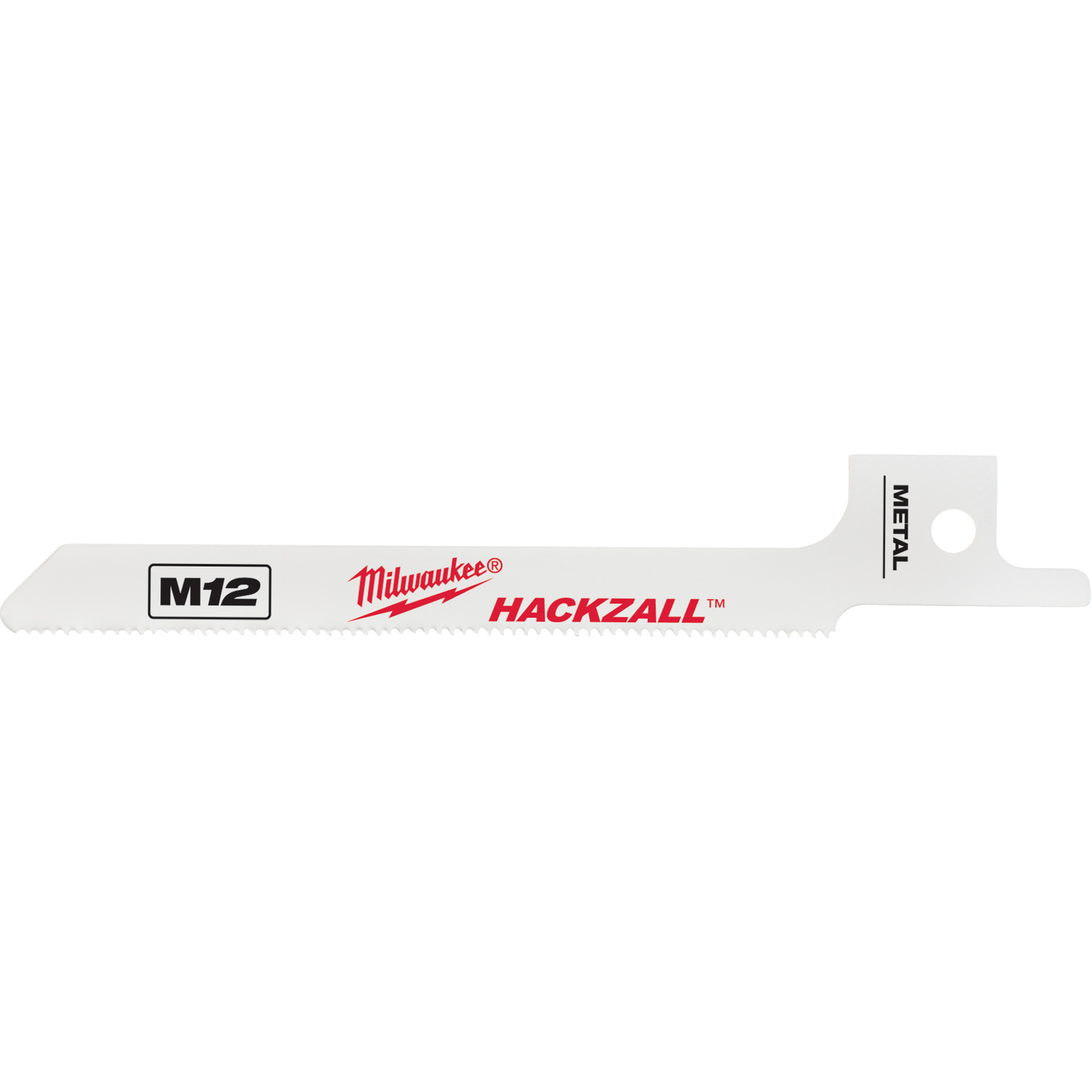 Lame de scie à découper le bois M12MC HackzallMC, Bimétal, 12 Dents par pouce, 3-1/2" lo x 5/16" la
