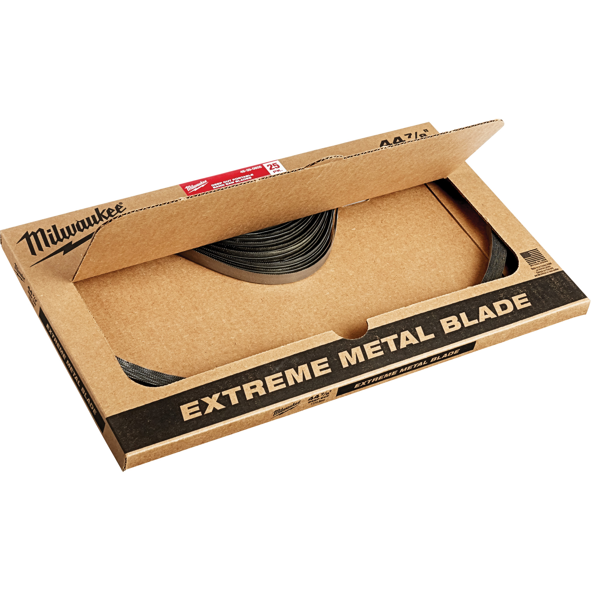Lame de scie à ruban à coupe profonde pour le métal très épais, 44-7/8" lo x 8/10 dents par pouce
