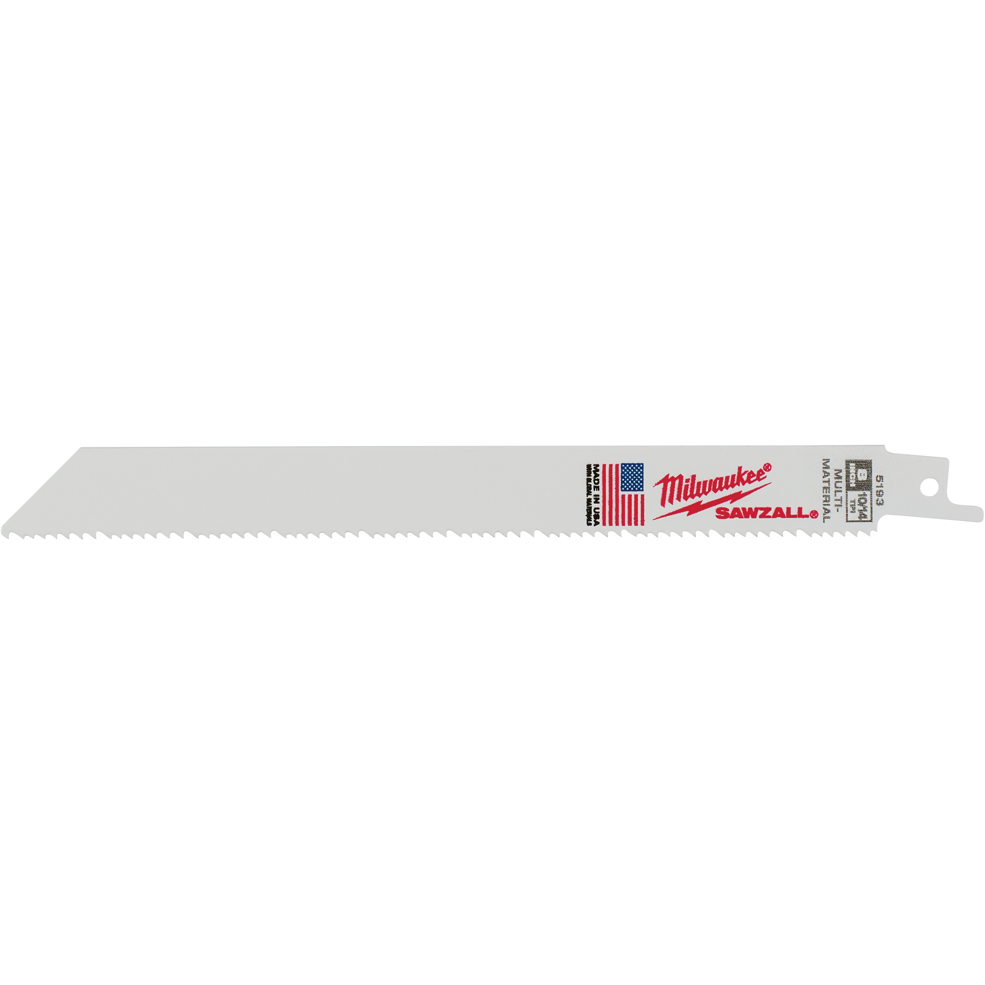 Lame de scie alternative SawzallMD, Bimétal, 10-14 Dents par pouce, 8" lo x 5/8" la