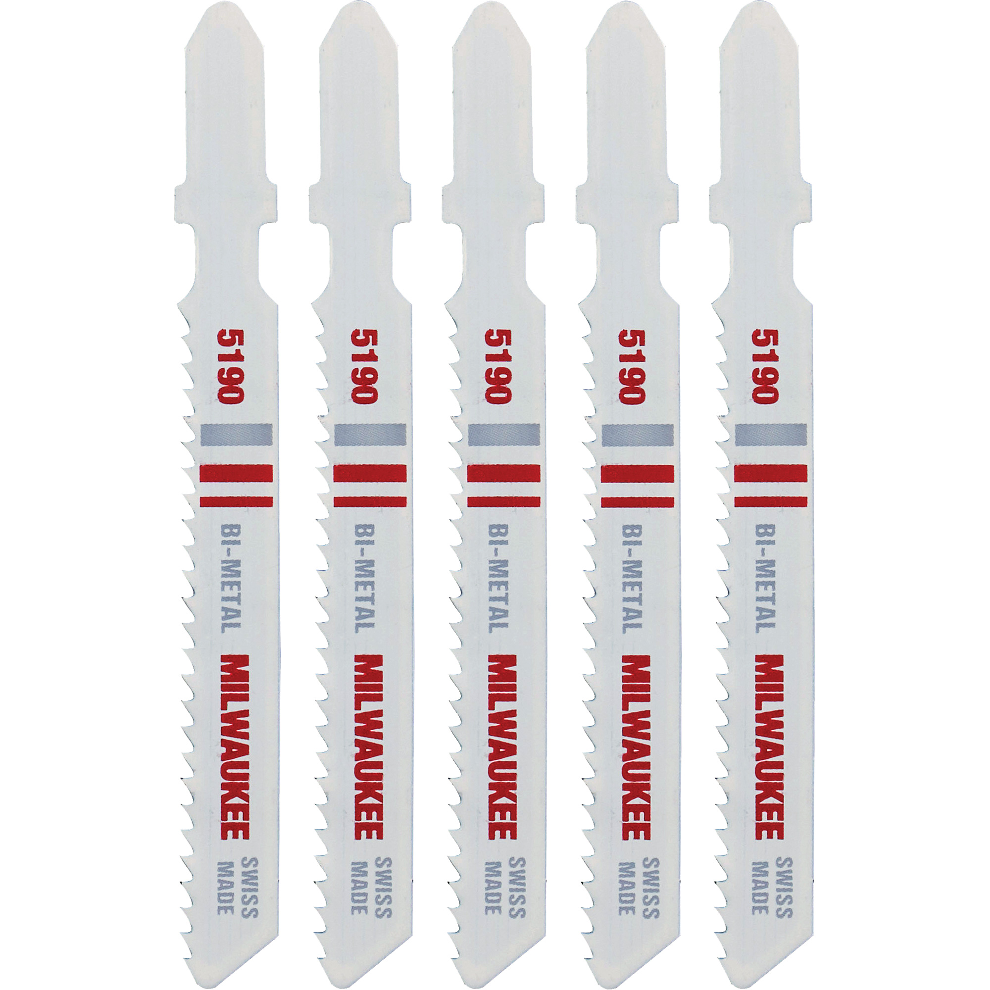 Lame de scie sauteuse, Bimétal, Tige en T, 3" lo, 14 dents par pouce