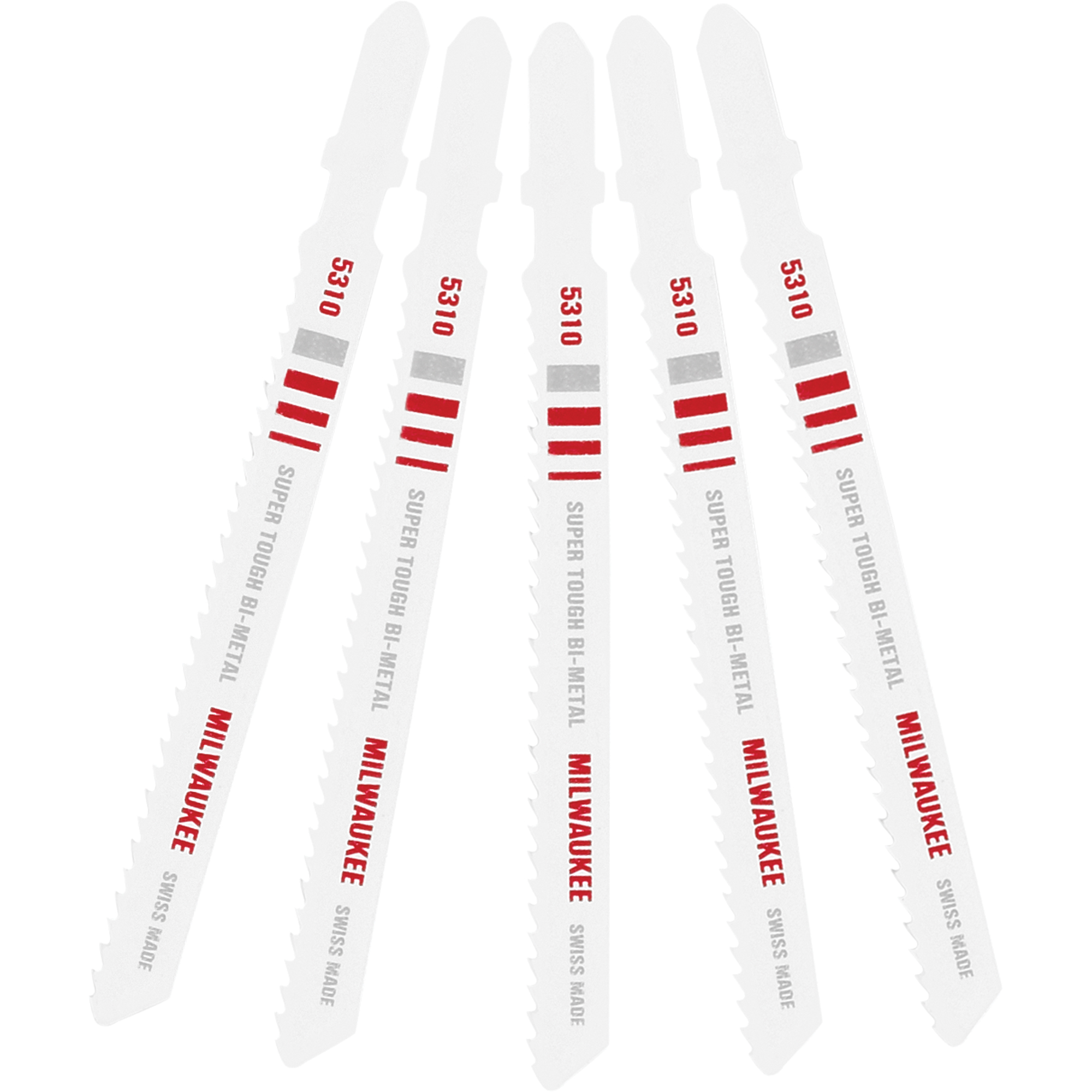 Lame de scie sauteuse, Bimétal, Tige en T, 4" lo, 10 dents par pouce
