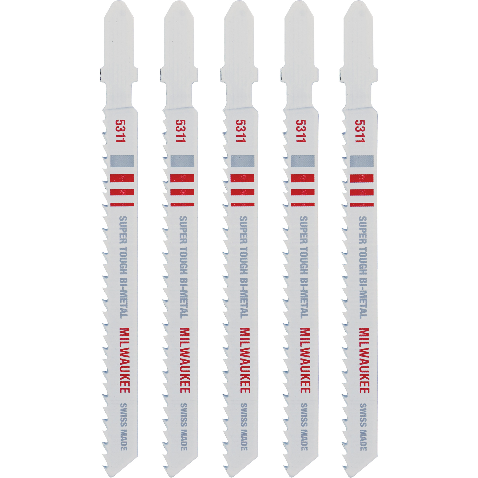 Lame de scie sauteuse, Bimétal, Tige en T, 4" lo, 10 dents par pouce