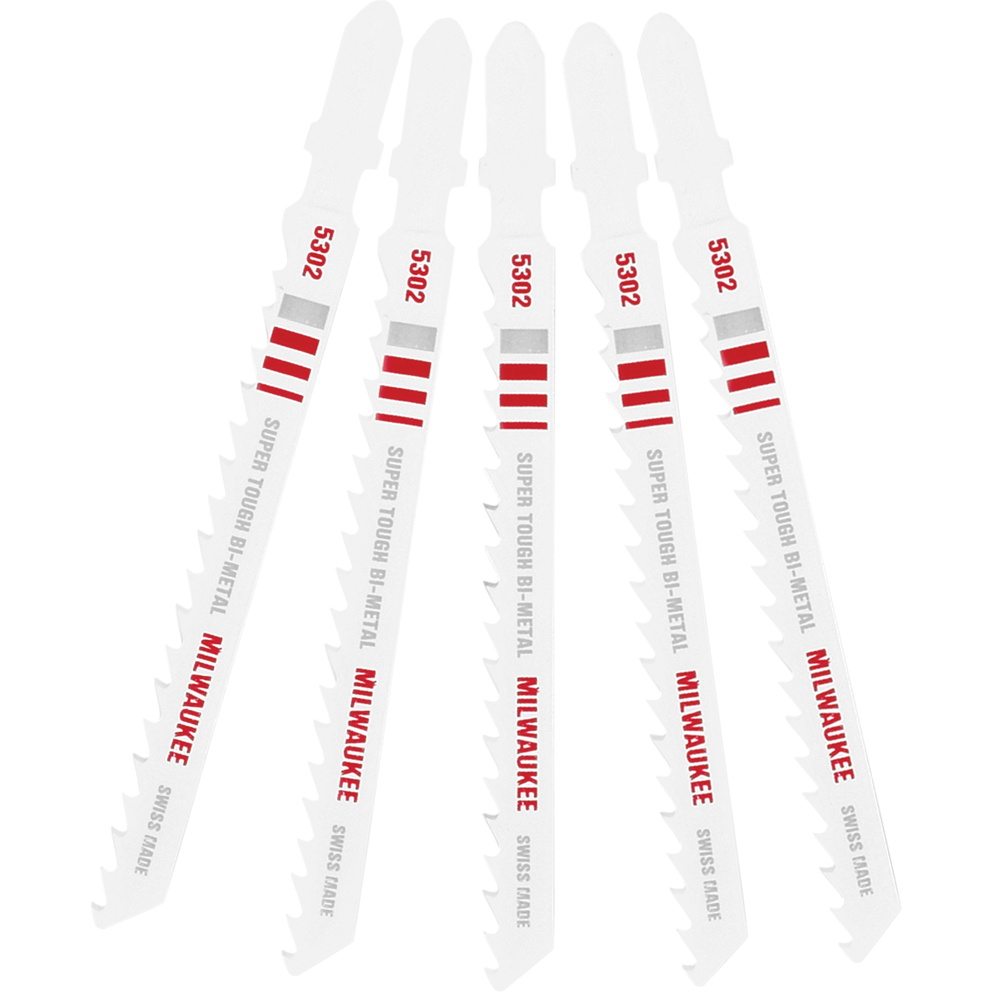Lame de scie sauteuse, Bimétal, Tige en T, 4" lo, 6 dents par pouce