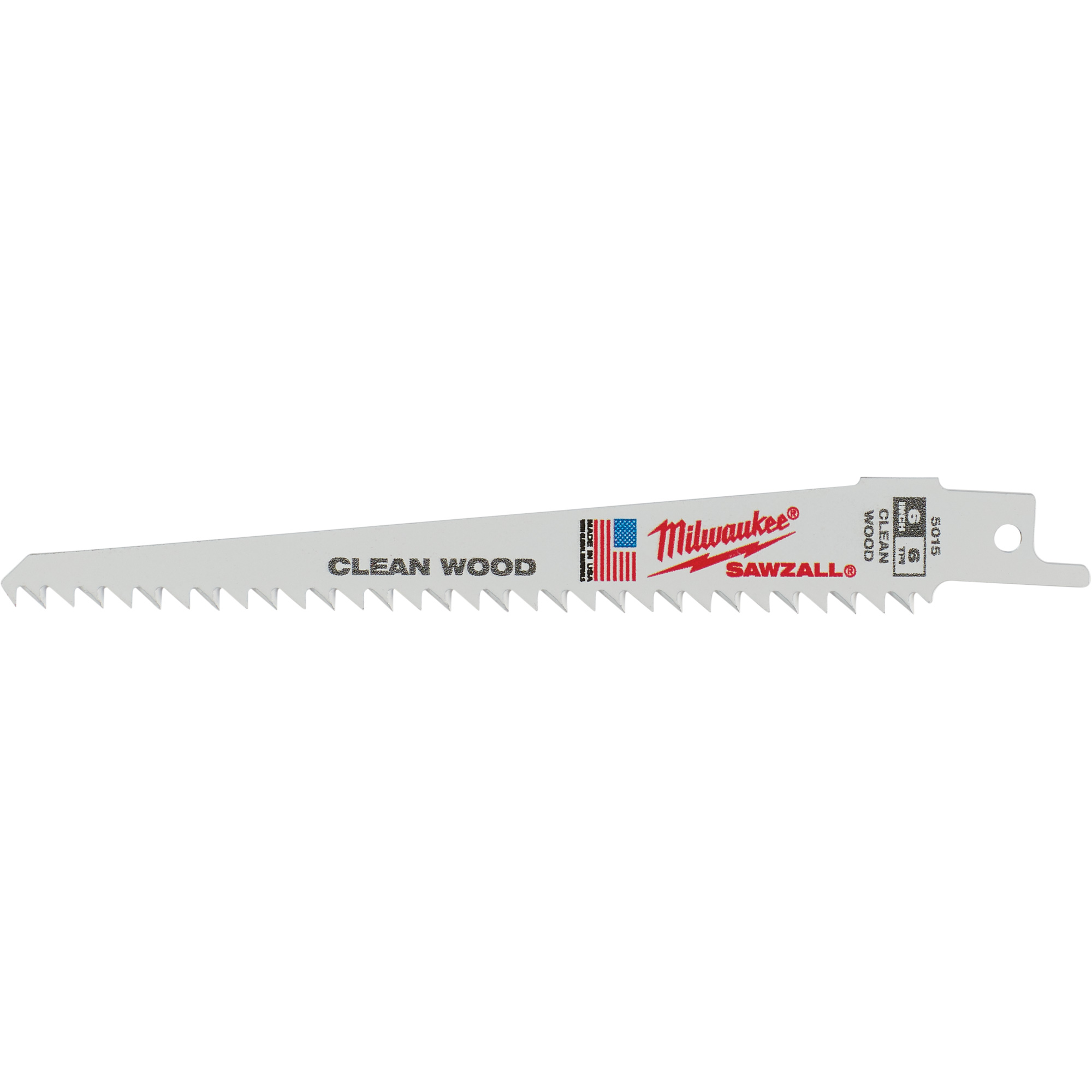 Lame d'élagage pour scie alternative SawzallMD, Bimétal, 6 Dents par pouce, 6" lo x 3/4" la