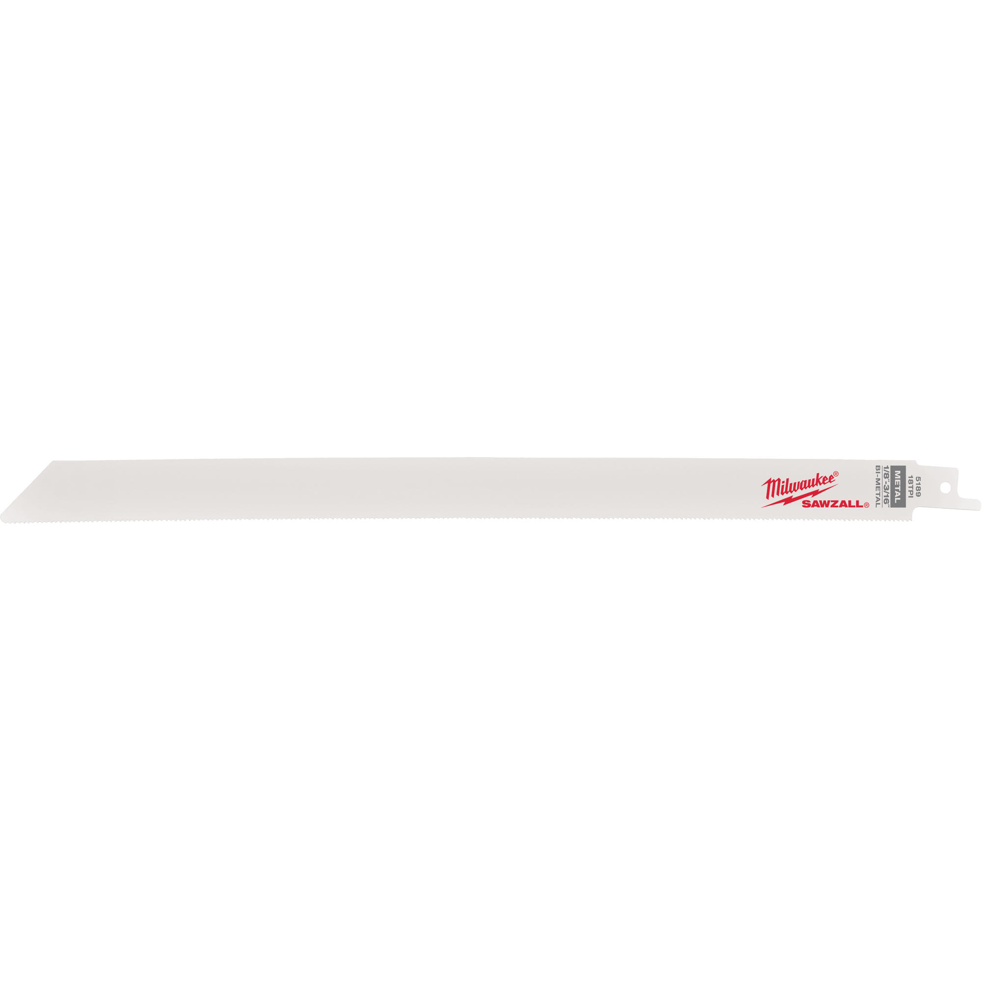 Lames haute performance Super SawzallMD, Bimétal, 18 Dents par pouce, 12" lo