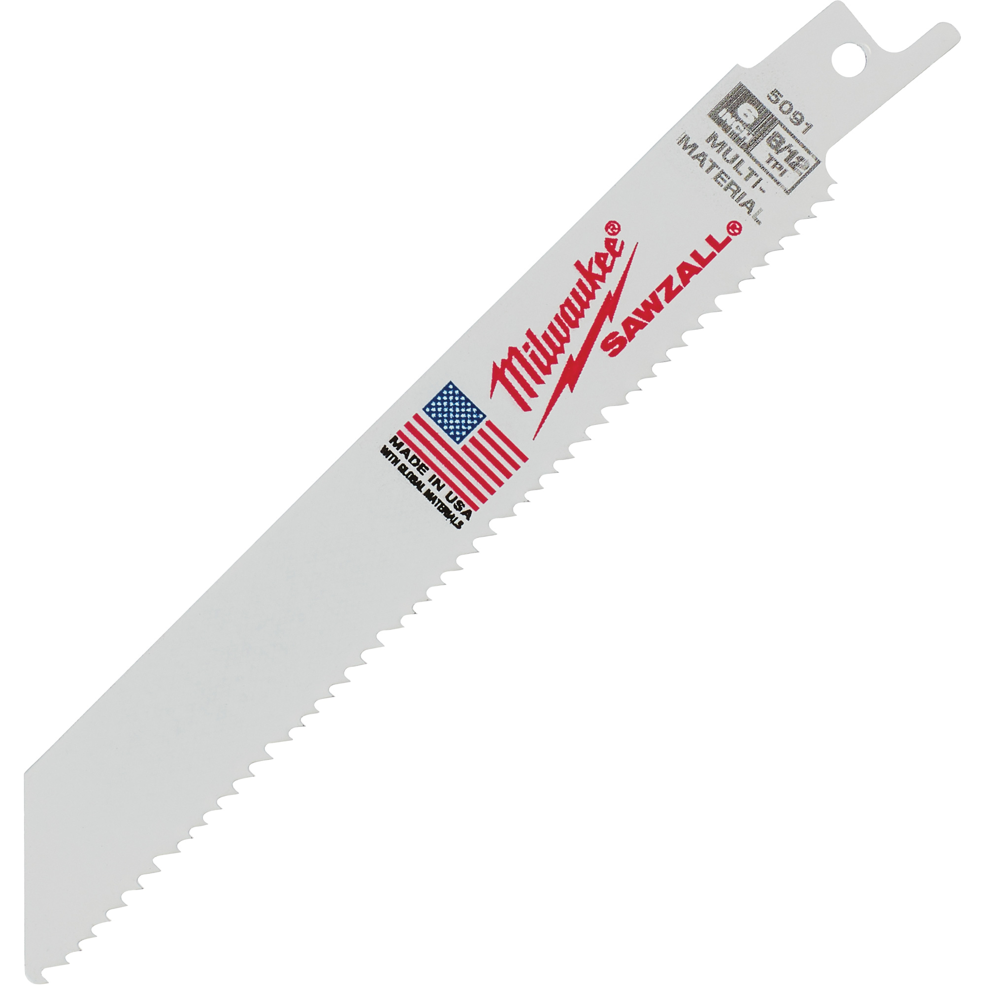 Lame SawzallMD, Bimétal, 8-12 Dents par pouce, 6" lo x 3/4" la
