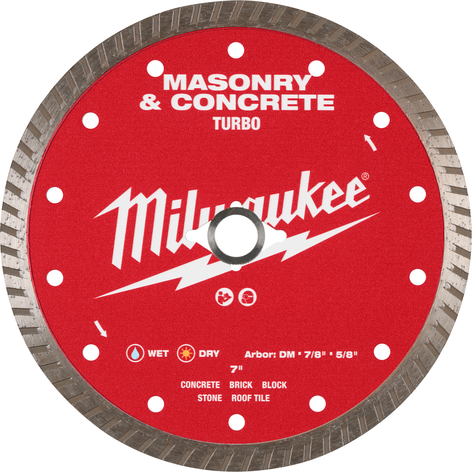 Lame turbo en diamant dentelée pour maçonnerie et béton
