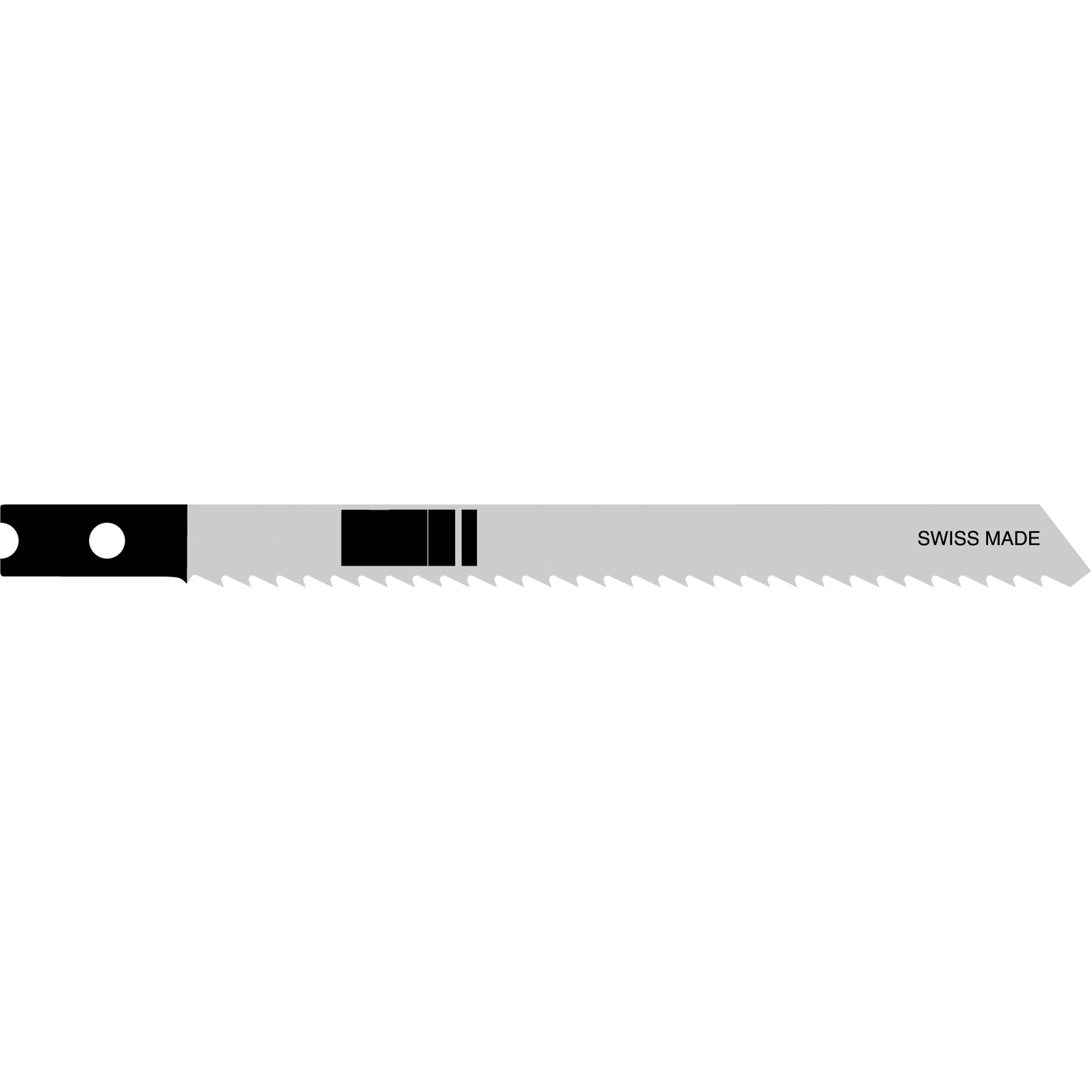 Lames de scie sauteuse, Acier à haute teneur en carbone, Tige en U, 4" lo, 10 dents par pouce