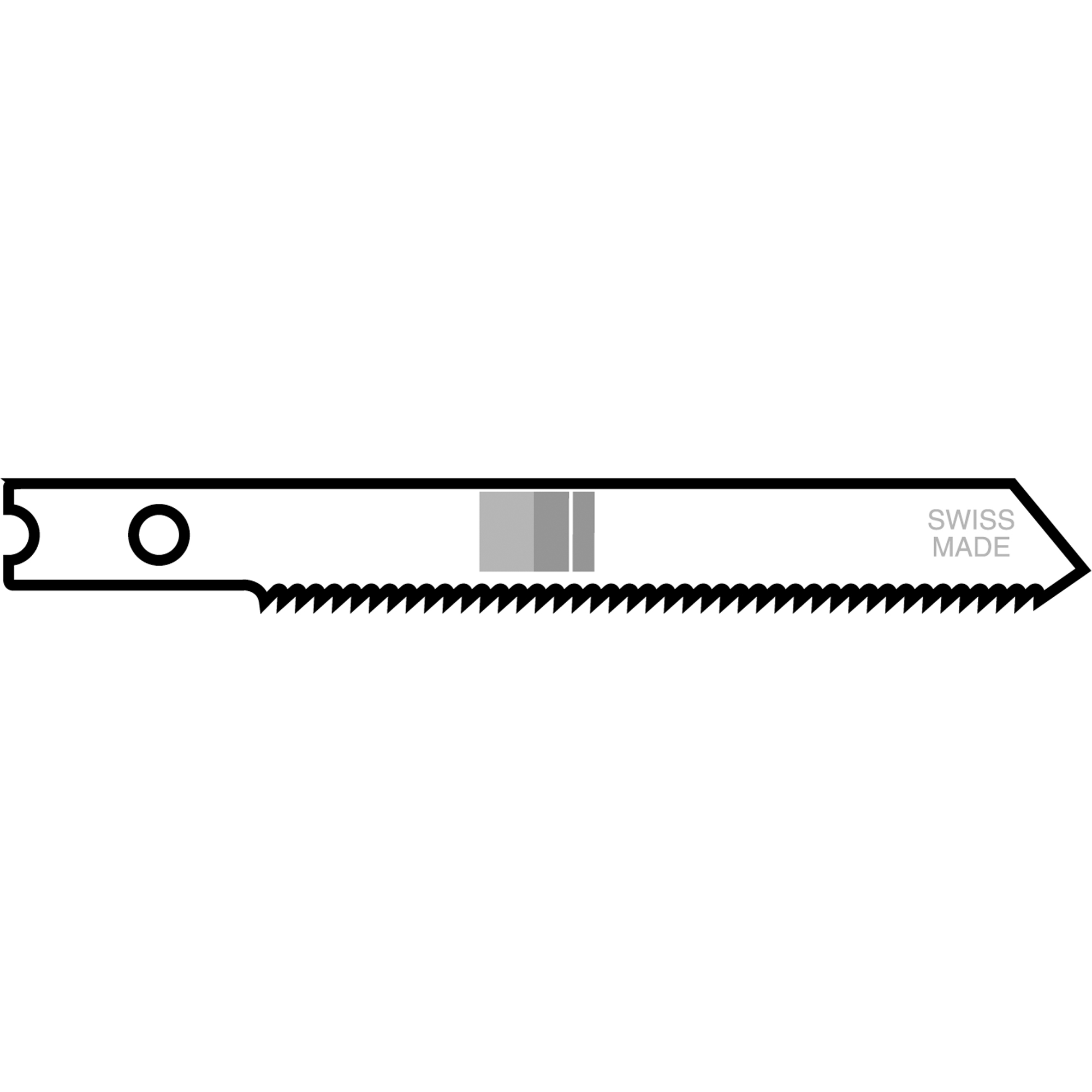 Lames de scie sauteuse, Bimétal, Tige en U, 2-3/4" lo, 24 dents par pouce