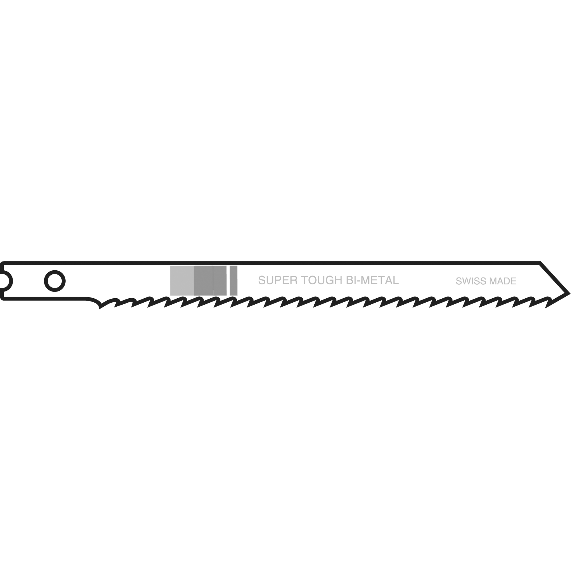 Lames de scie sauteuse, Bimétal, Tige en U, 4" lo, 10 dents par pouce