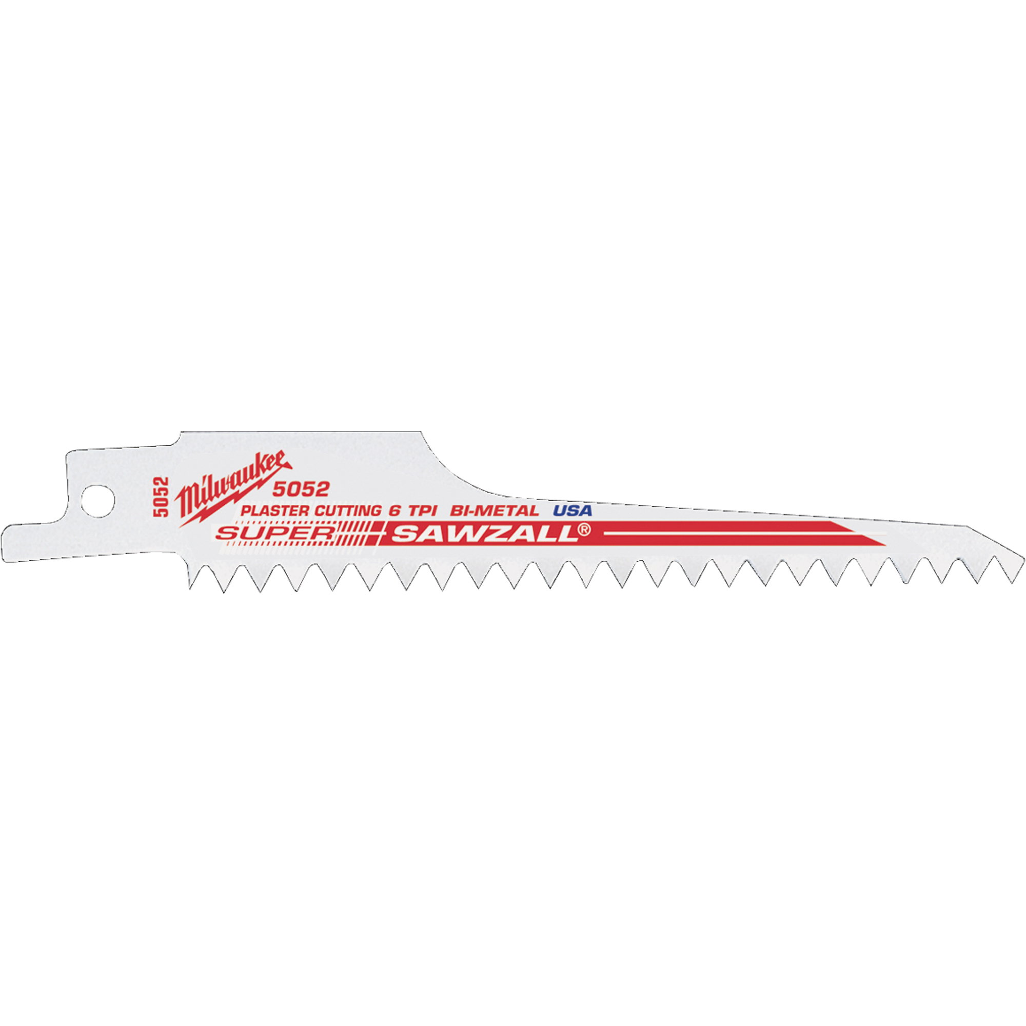 Lames haute performance Super SawzallMD, Bimétal, 6 Dents par pouce, 5" lo x 3/4" la