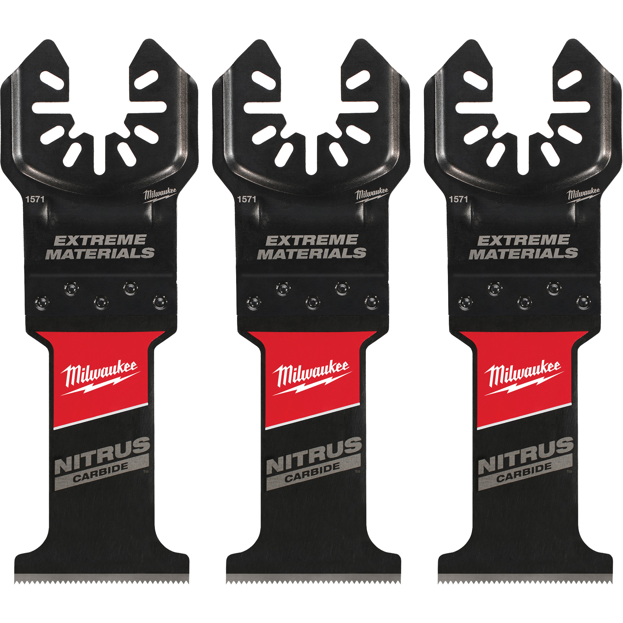 Lames multi-outils oscillantes Nitrus CarbideMC Extreme Materials Universal Fit Open-LokMC