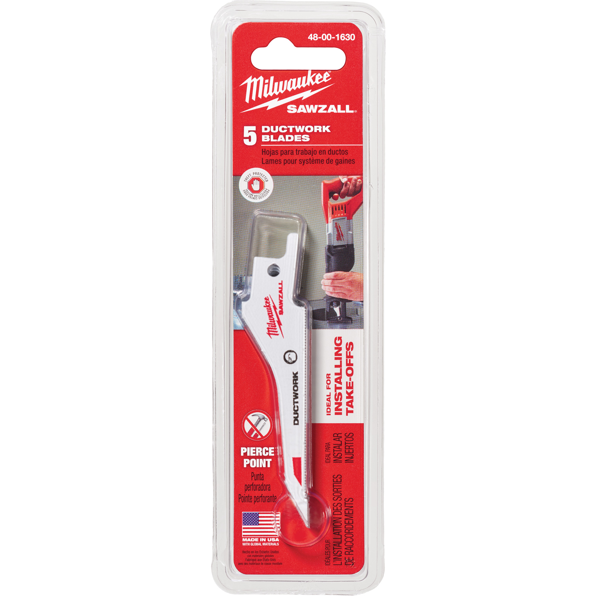 Lames pour gaines et conduits d'air SawzallMD
