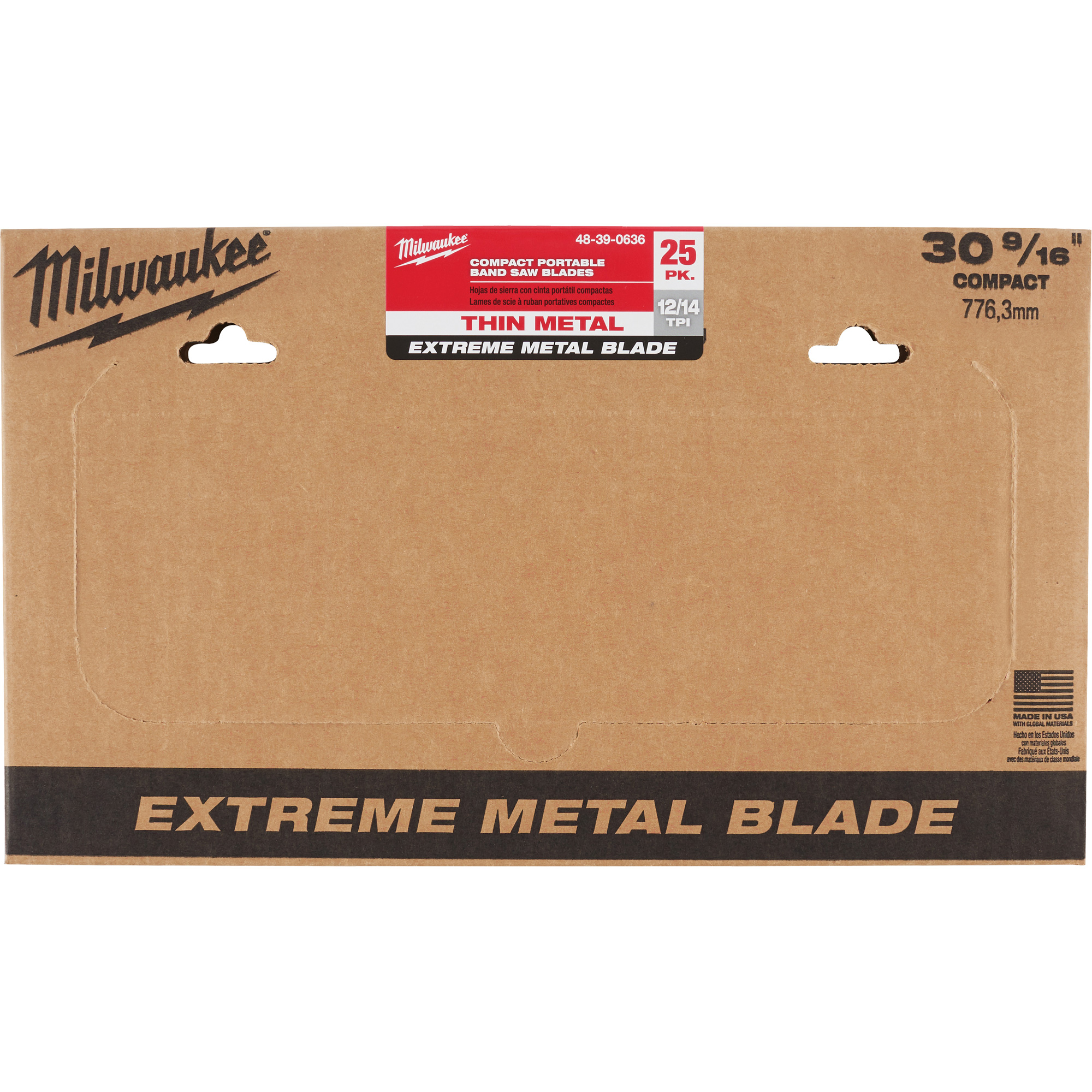 Lames-ruban pour coupes de métaux extrêmes, Acier rapide, 30-9/16" lo x 1/2" la x Épaisseur 0,02", 12/14 dents par pouce