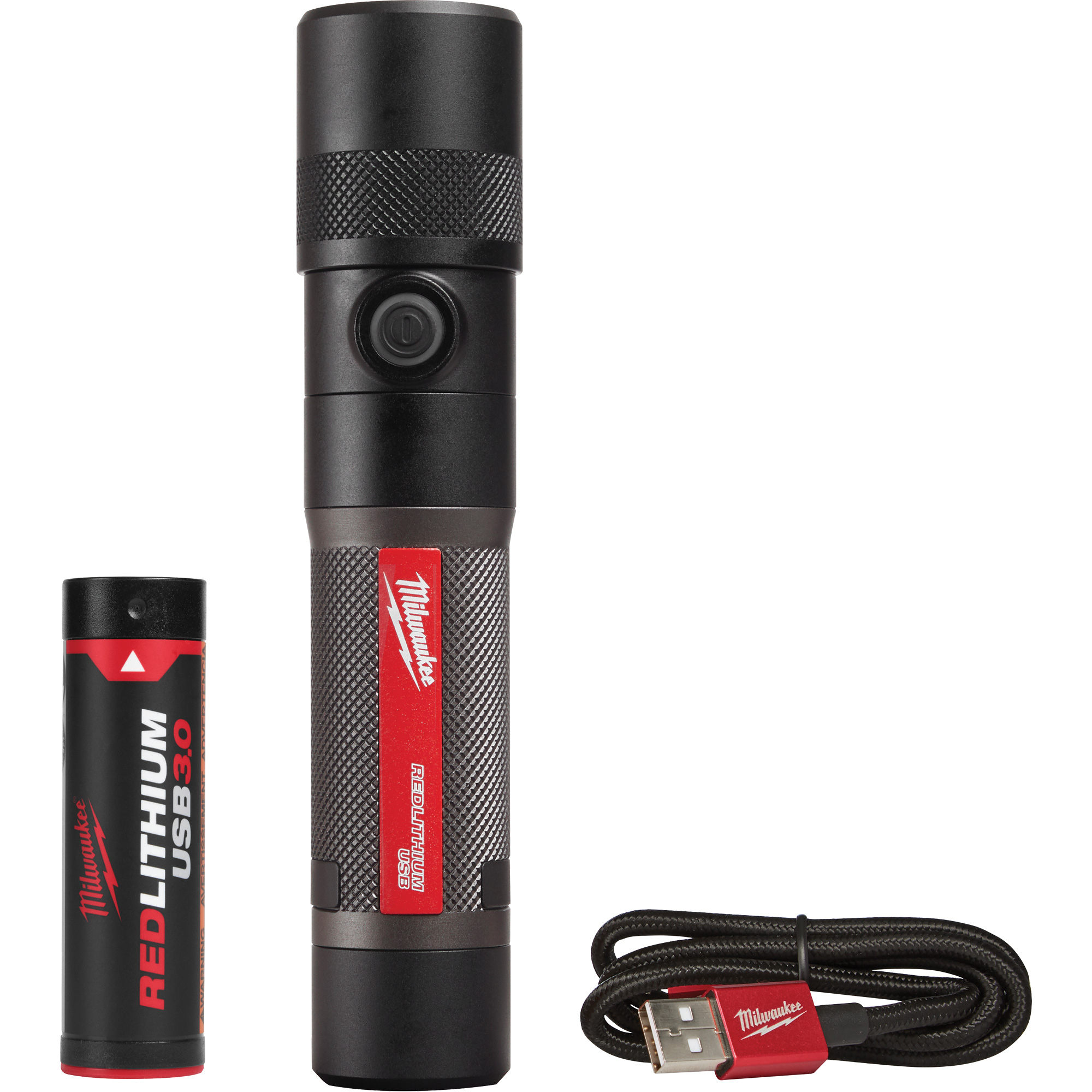 Lampe de poche 1100L à mise au point par torsion, DEL, 1100 lumens, Piles Rechargeable