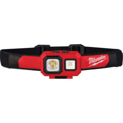Lampe frontale projecteur et diffuseur, DEL, 450 lumens, 2 hres de fonctionnement, piles AAA