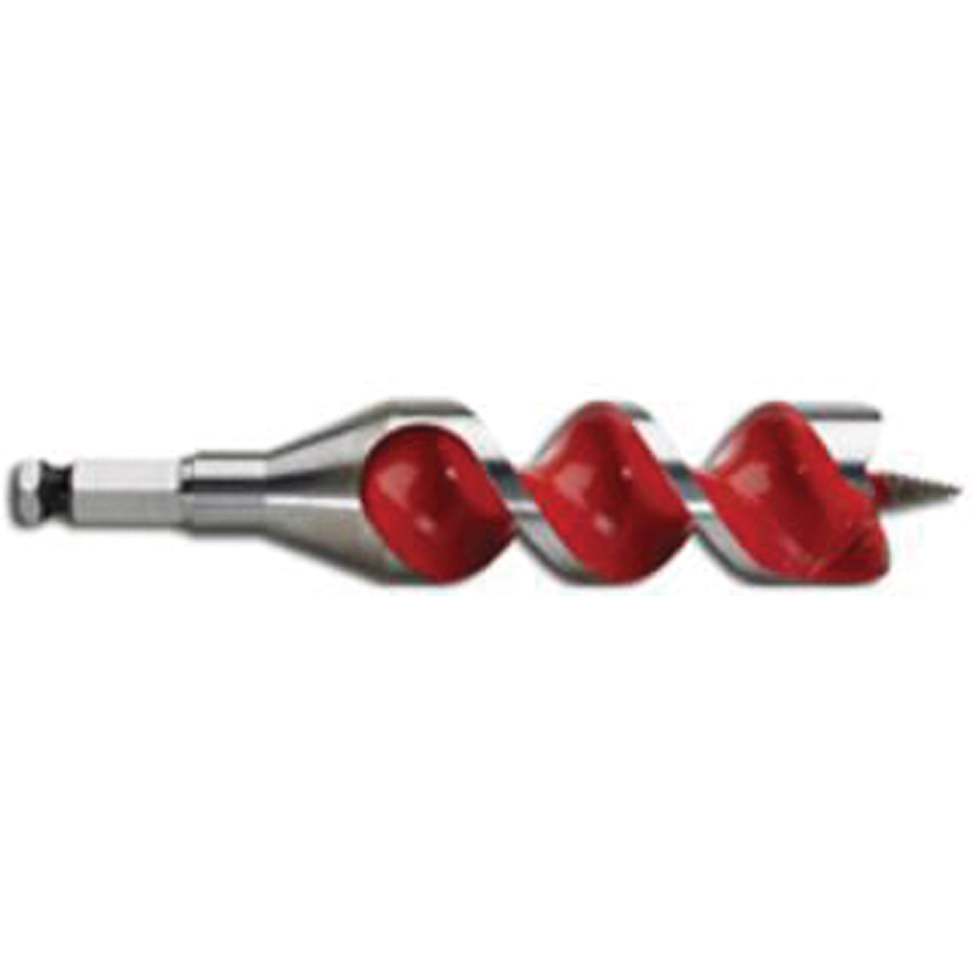 Longue mèche hélicoïdale pour perceuse, Diamètre de 1-1/4, Cannelure 4", Tige 7/16" hexagonal