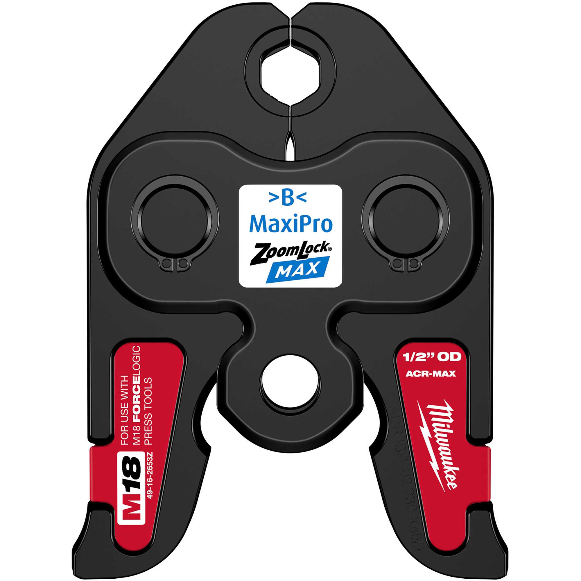 Mâchoire de presse ZoomLockMD MAX 1/2" pour outils de presse M18MC FORCE LOGICMC