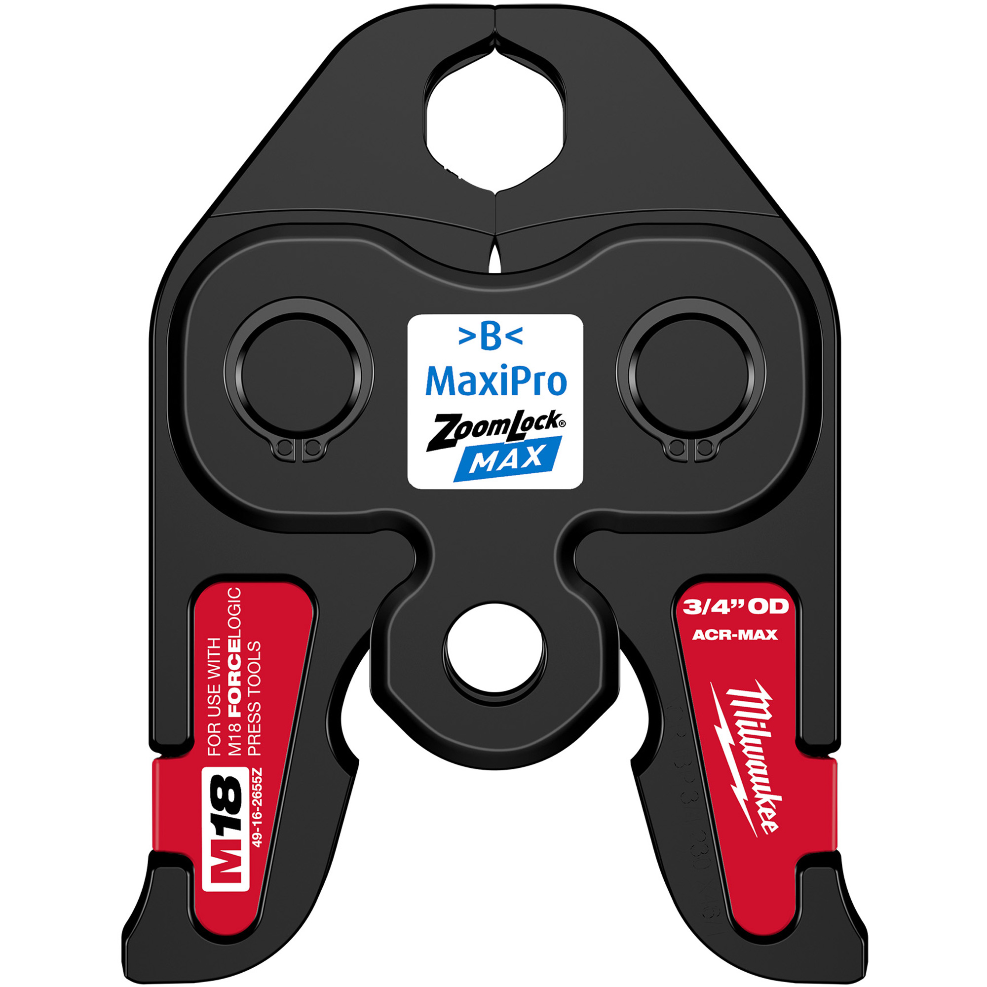 Mâchoire de presse ZoomLockMD MAX 3/4" pour outils de presse M18MC FORCE LOGICMC
