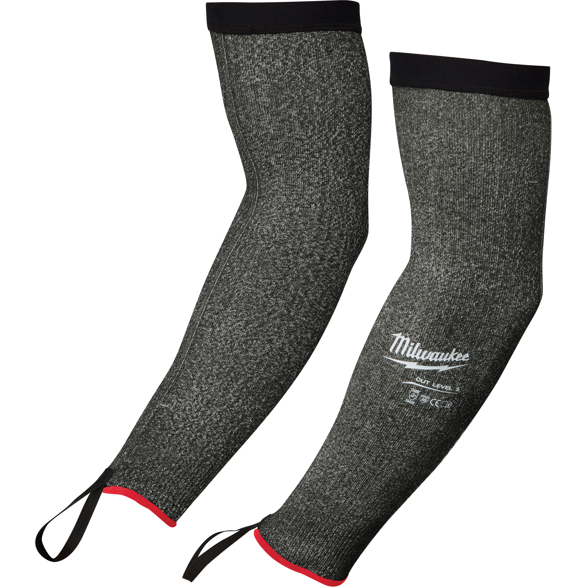 Manches de protection, Polyéthylène, 16", ANSI/ISEA 105 niveau 5/EN 388 niveau E, Gris