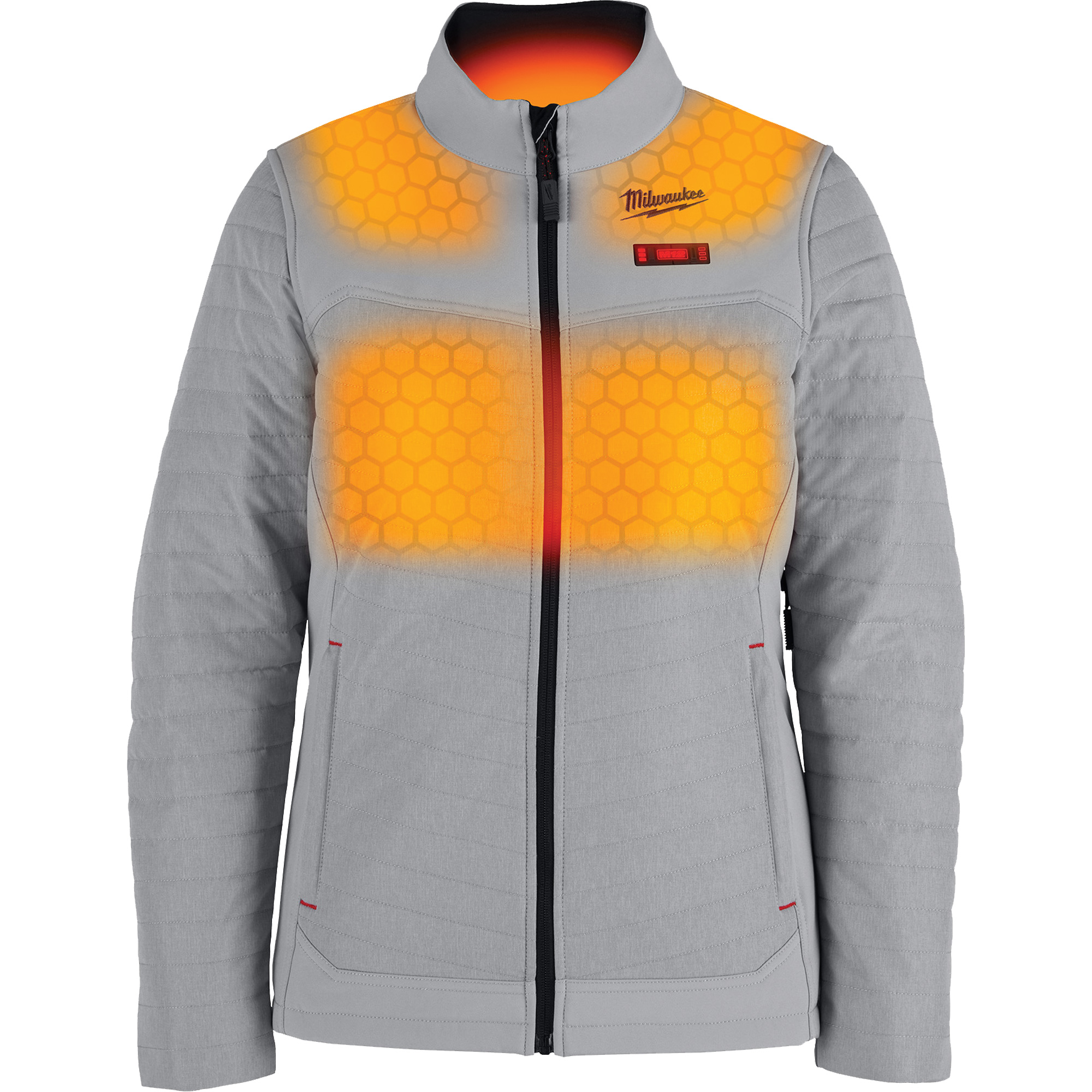 Manteau chauffant M12MC AxisMC avec pile, Femmes, 2T-Grand, Gris