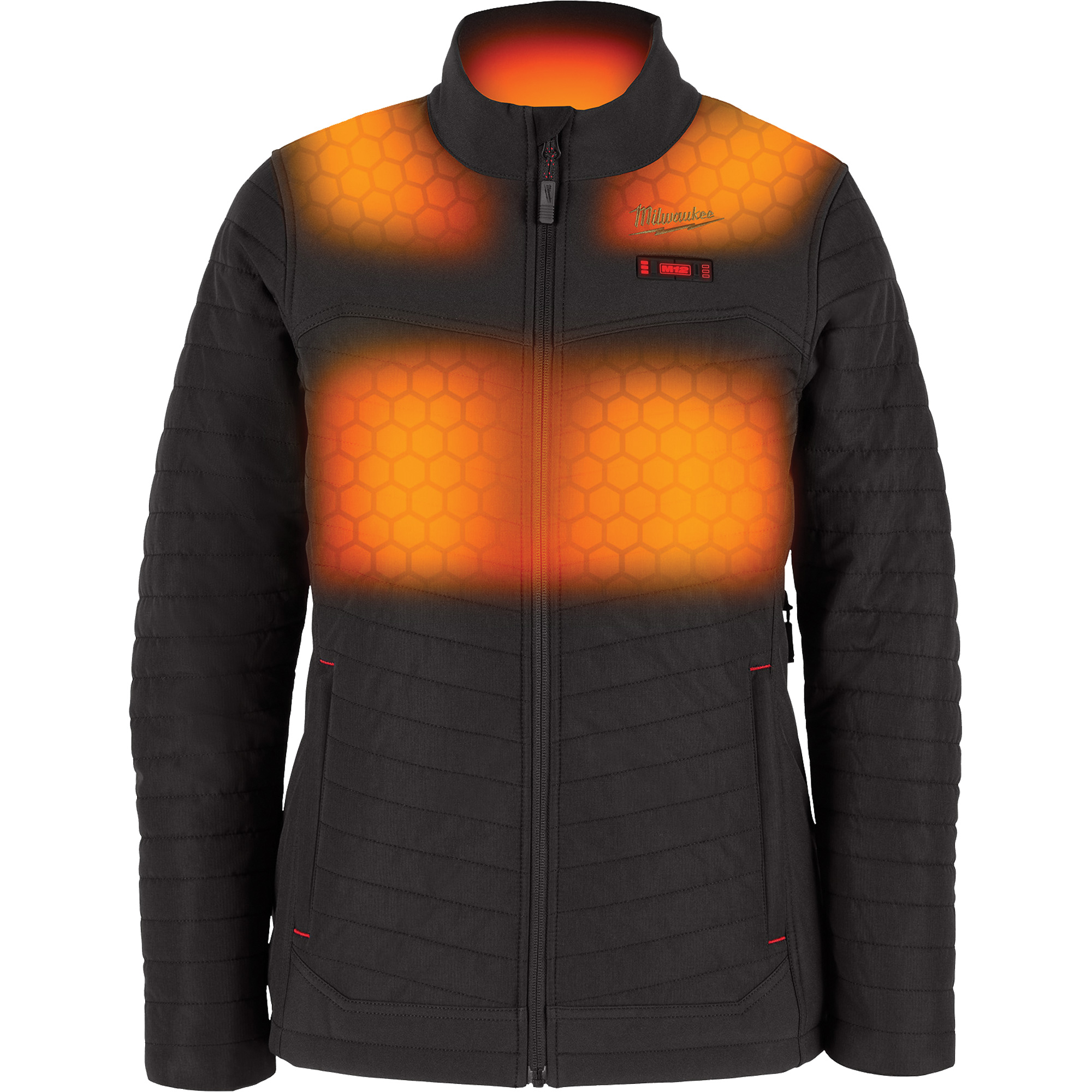 Manteau chauffant M12MC AxisMC avec pile, Femmes, Grand, Noir