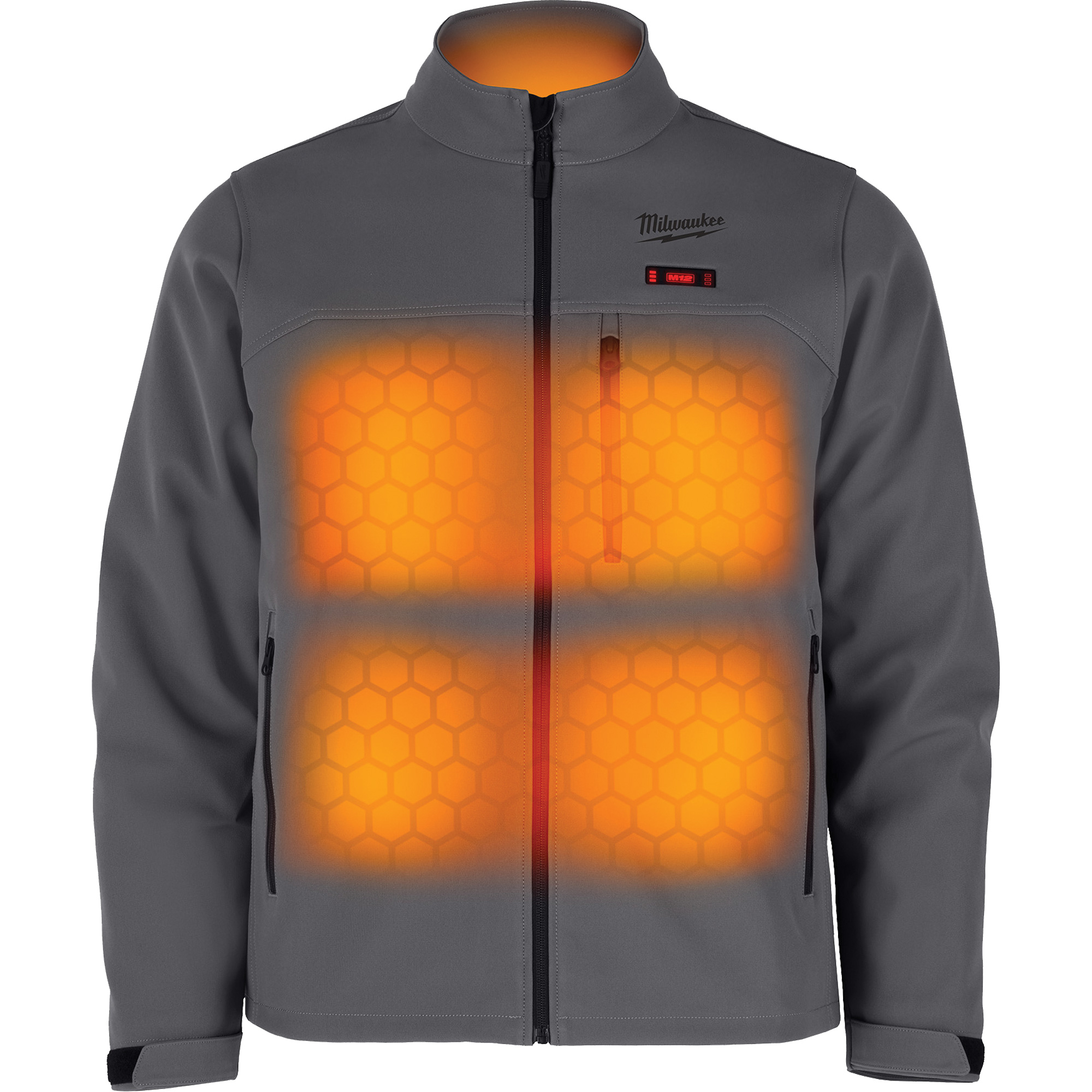 Manteau chauffante M12MC ToughShellMC (manteau seulement), Hommes, 2T-Grand, Gris