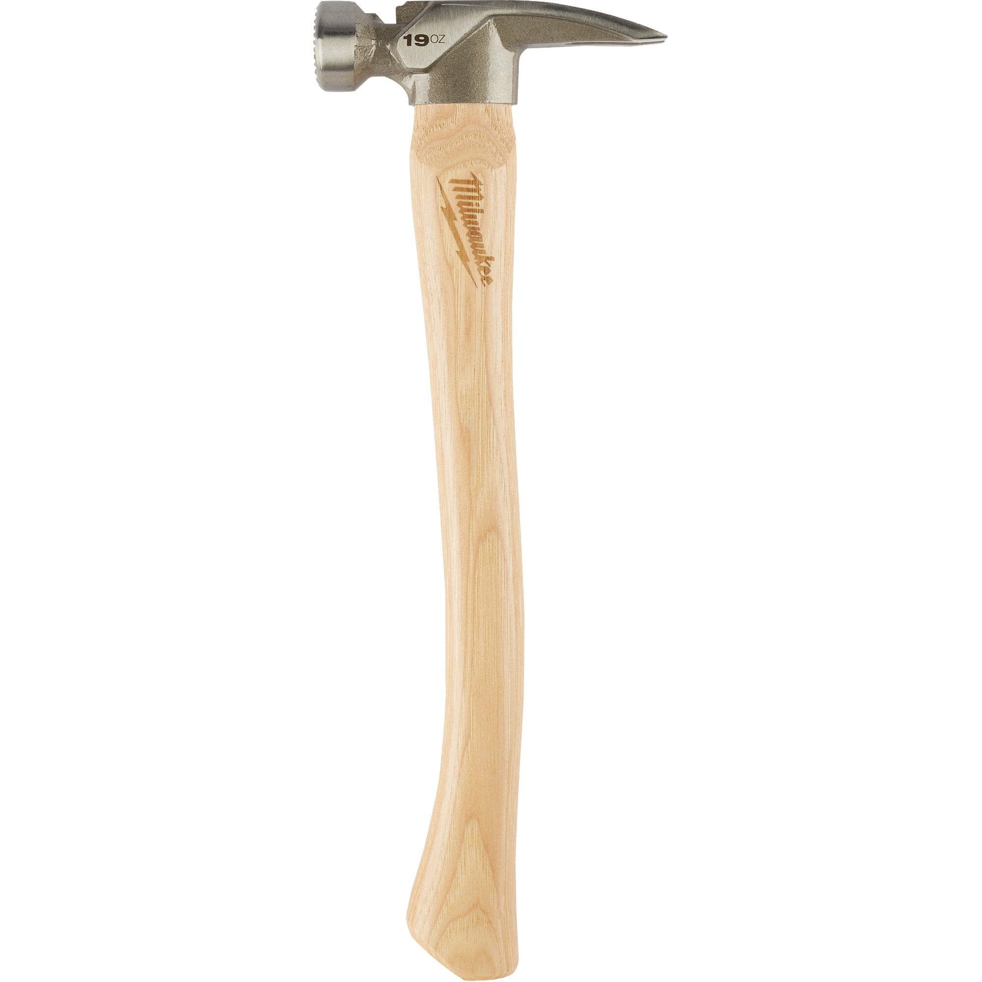Marteau de charpente à face usinée, 19 oz., Prise en Bois, 16" lo