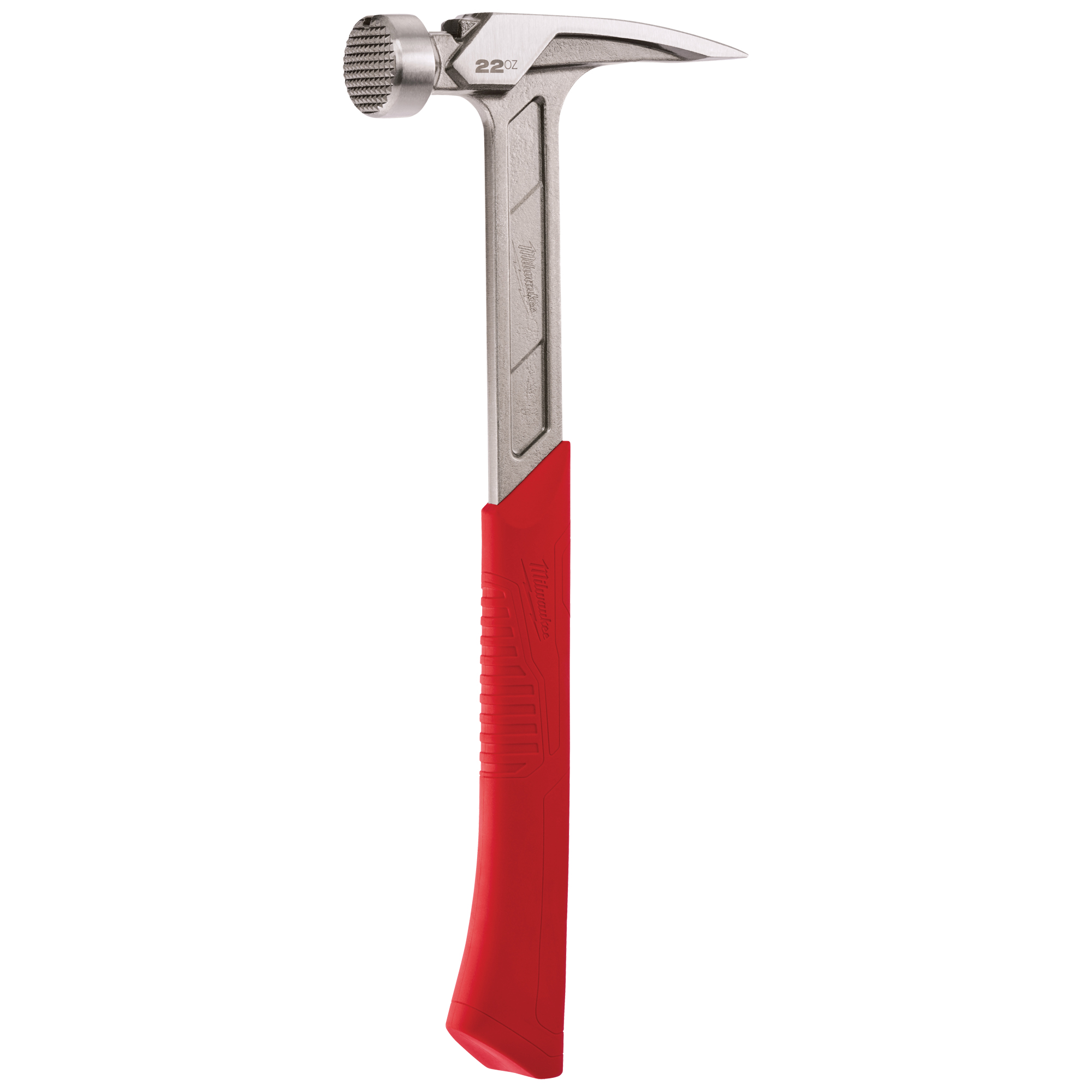 Marteau de charpente à face usinée, 22 oz, Prise en Acier plein, 15" lo