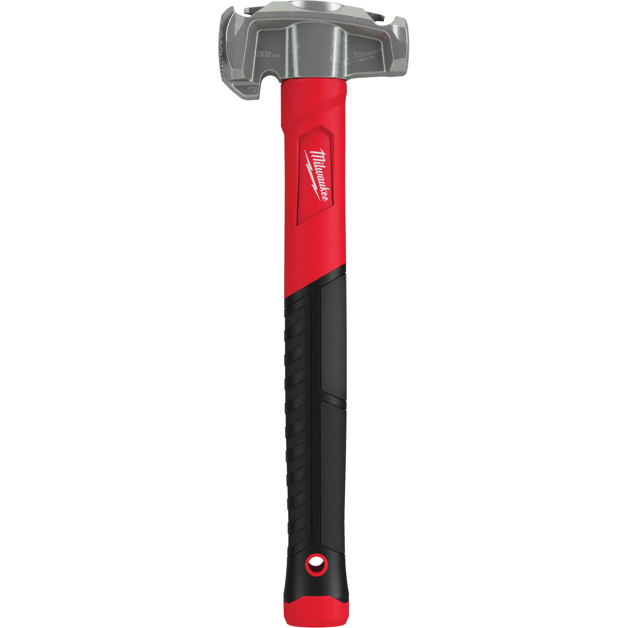 Marteau de monteur de lignes 4-en-1, 32 oz, Prise en Fibre de verre, 15" lo